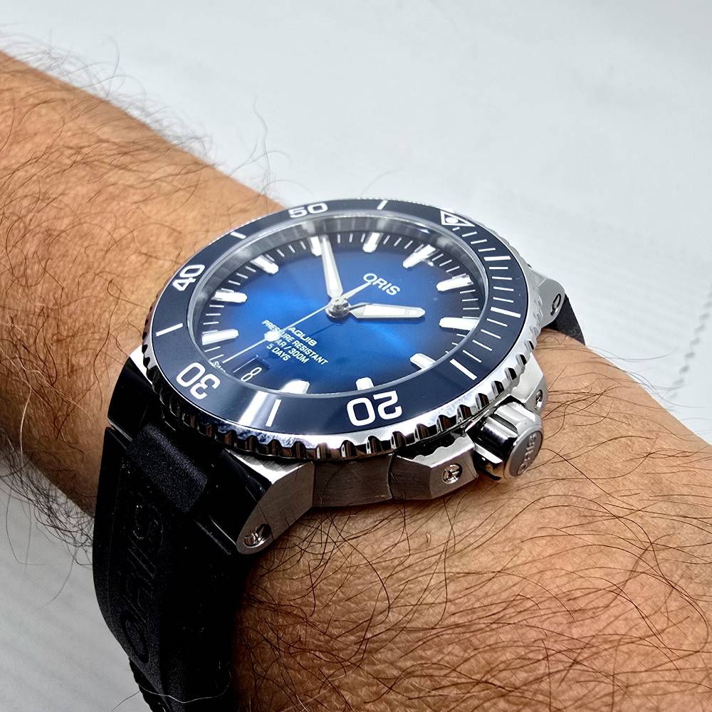 Oris Aquis – Ref. 01 400 7763 4135-07 4 24 74EB, Gut – 15/18
