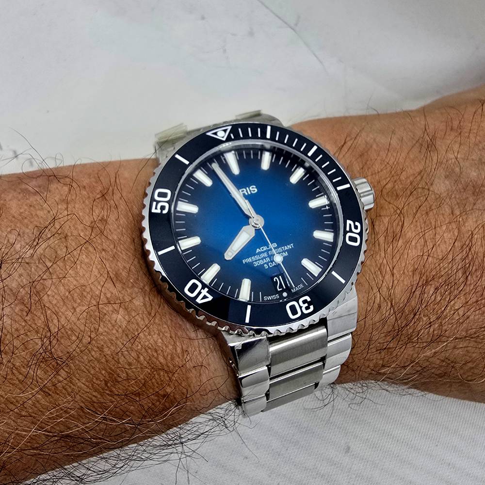 Oris Aquis – Ref. 01 400 7763 4135-07 8 24 09PEB, Gut – 9/18