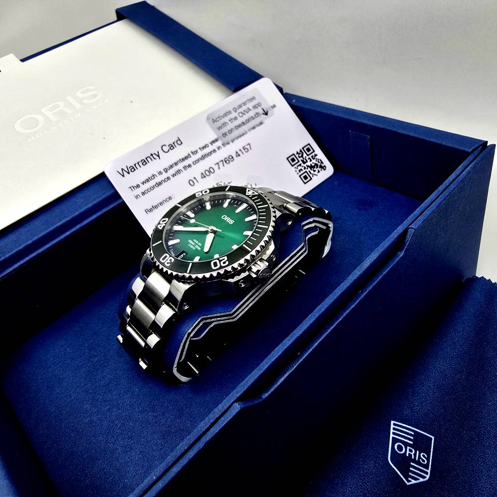 Oris Aquis – Ref. 01 400 7769 4157-07 8 22 09PEB, Gut – 3/18