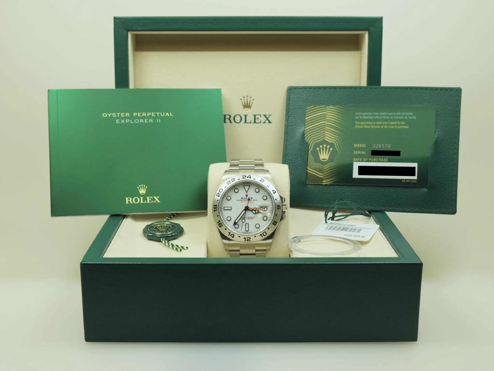 Rolex Explorer II – Ref. 226570, Neu – 5/6