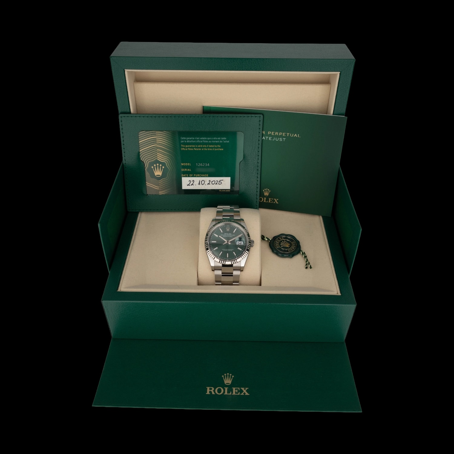 Rolex Datejust 36 – Ref. 126234, New – 6/8