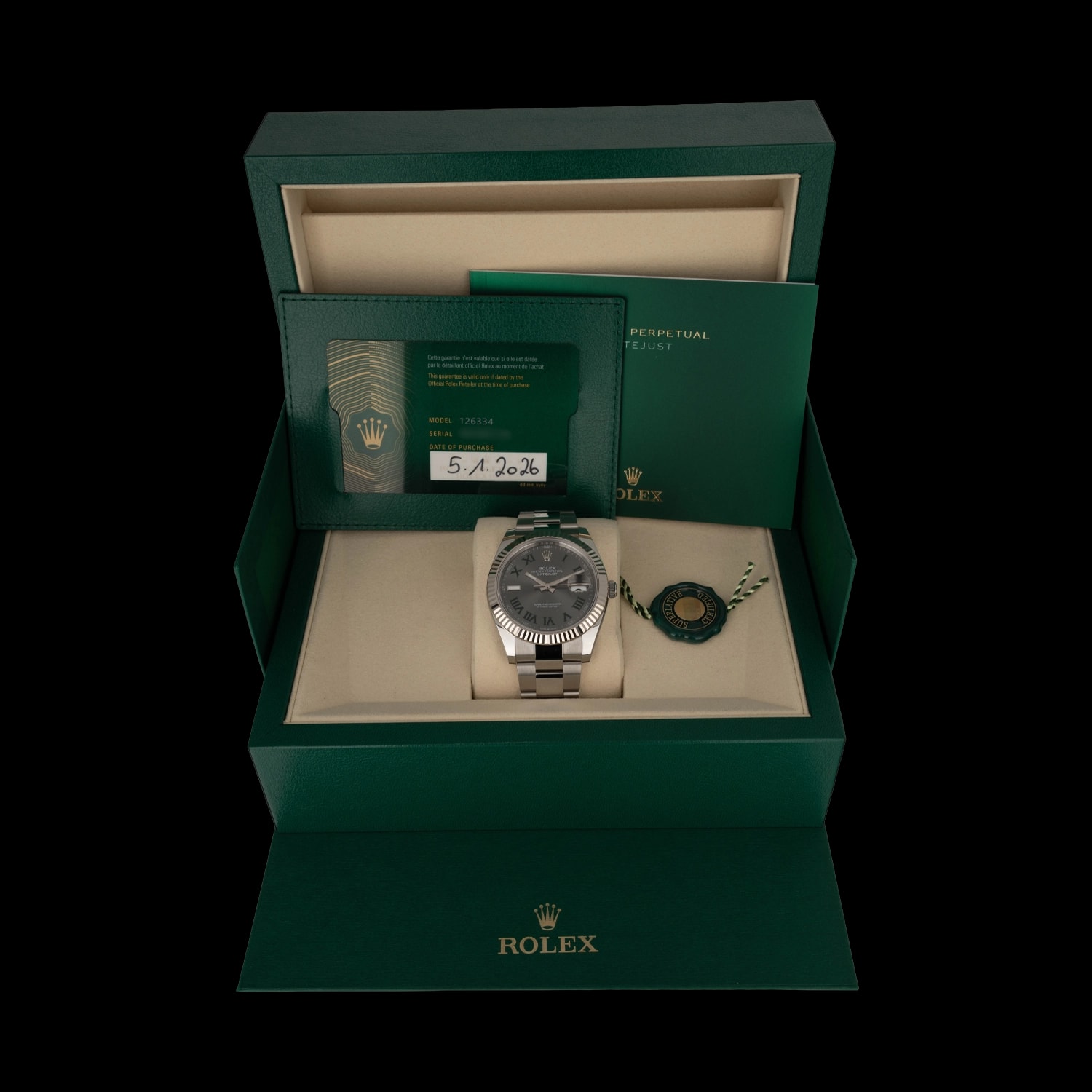Rolex Datejust 41 – Ref. 126334, Neu – 8/8