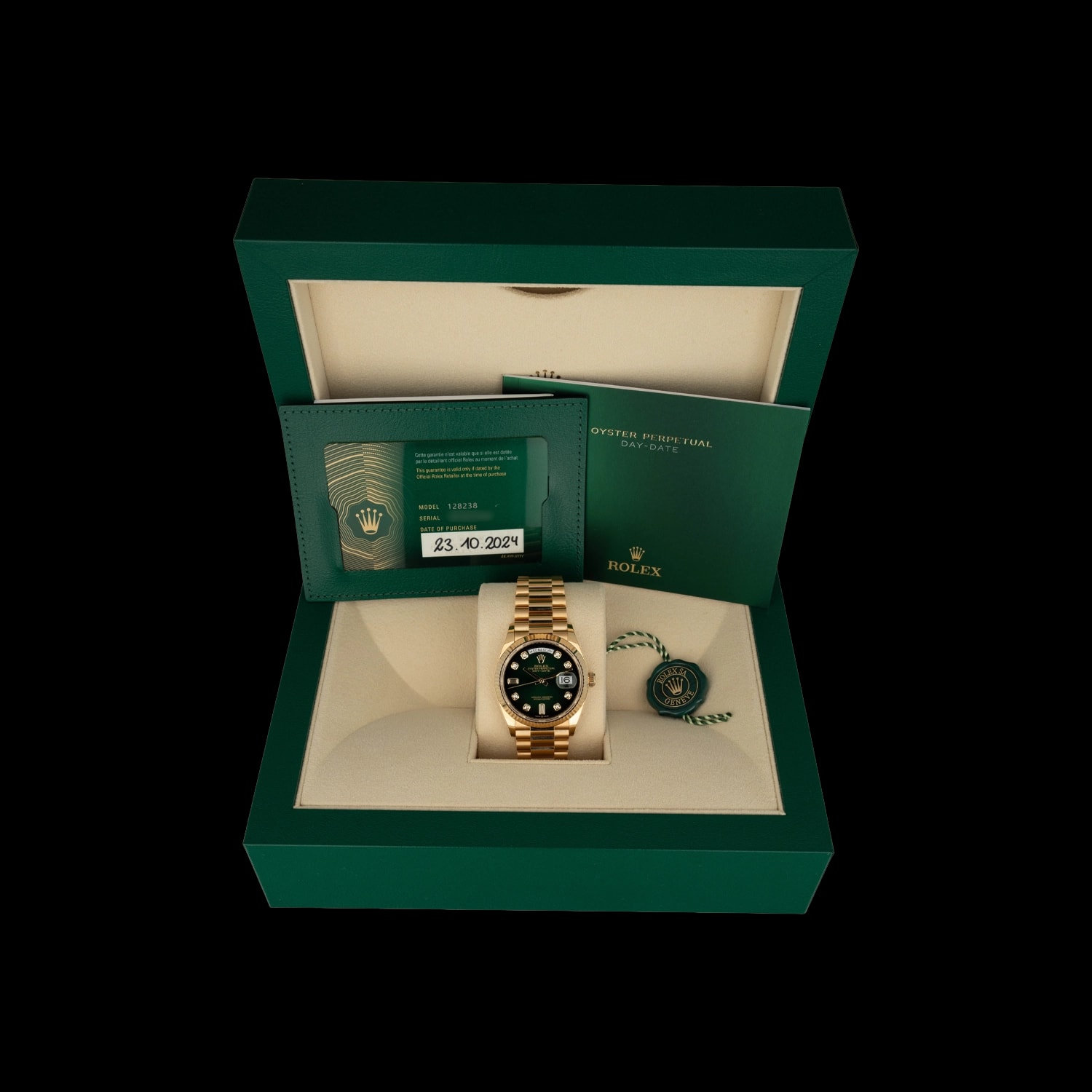 Rolex Day-Date 36 – Ref. 128238, New – 8/8