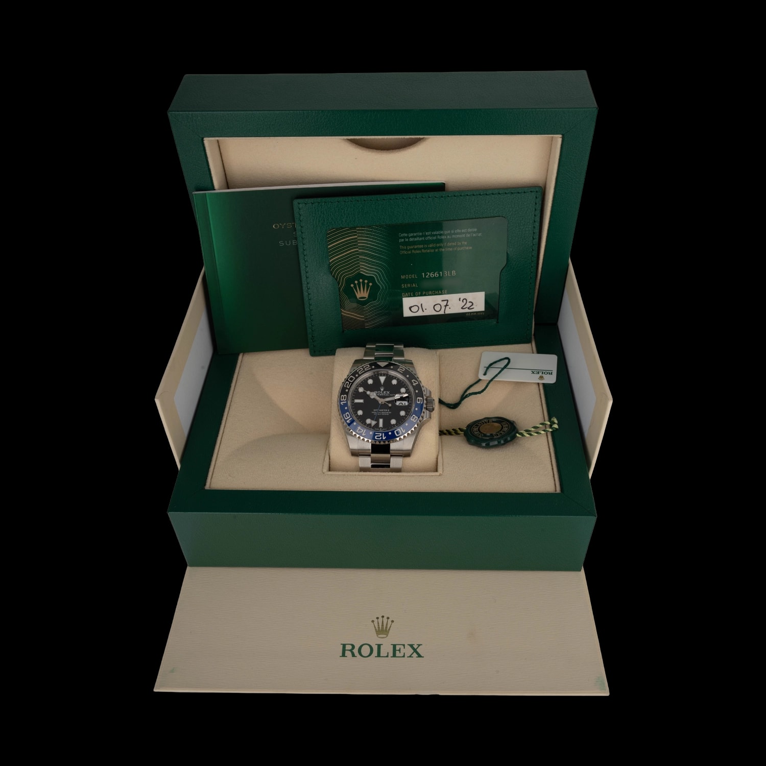 Rolex GMT-Master II – Ref. 126710BLNR, New – 8/8
