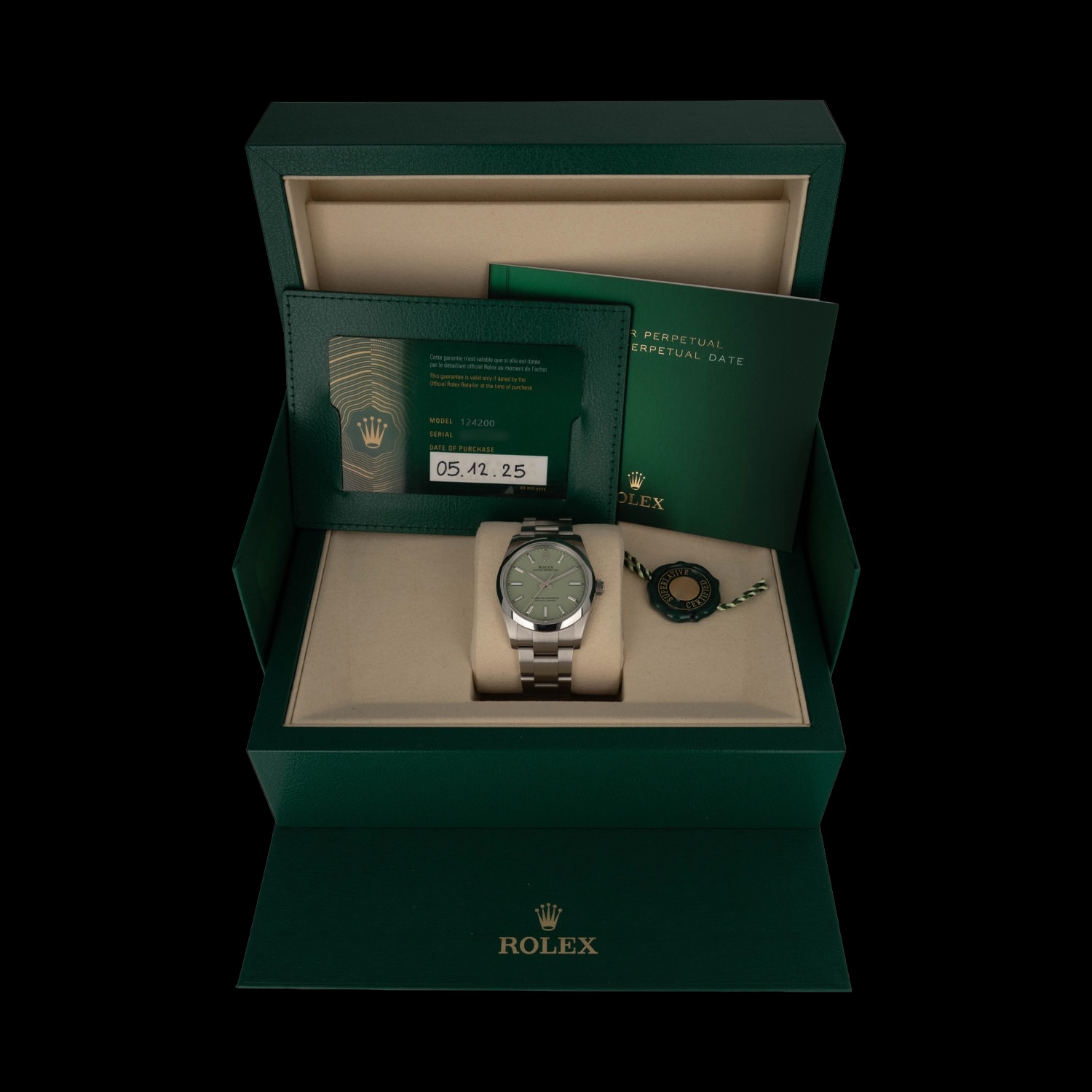 Rolex Oyster Perpetual – Ref. 124200, Sehr gut – 8/8