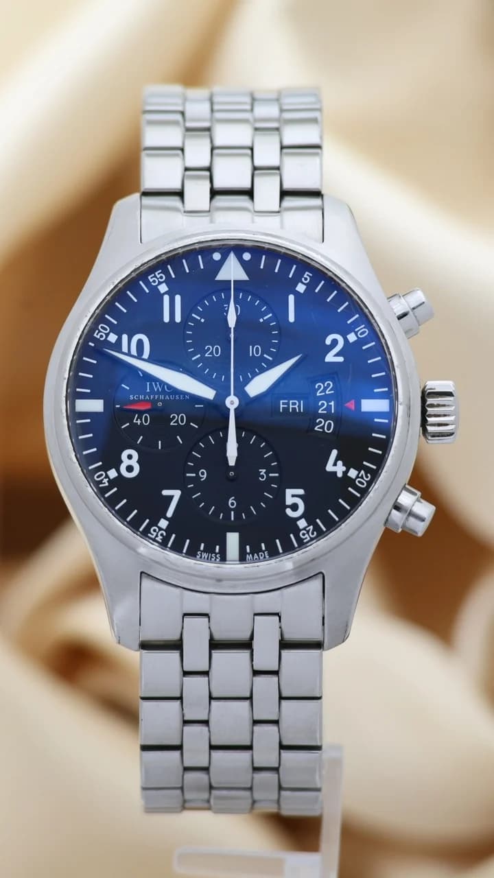 IWC Chronograph – Ref. IW377701, very good – Image 1/8