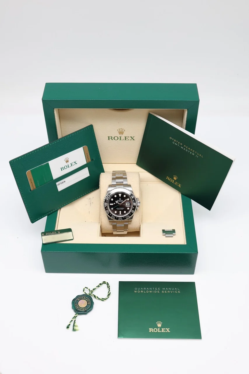 Rolex GMT-Master II – Ref. 116710LN, Sehr gut – 10/10