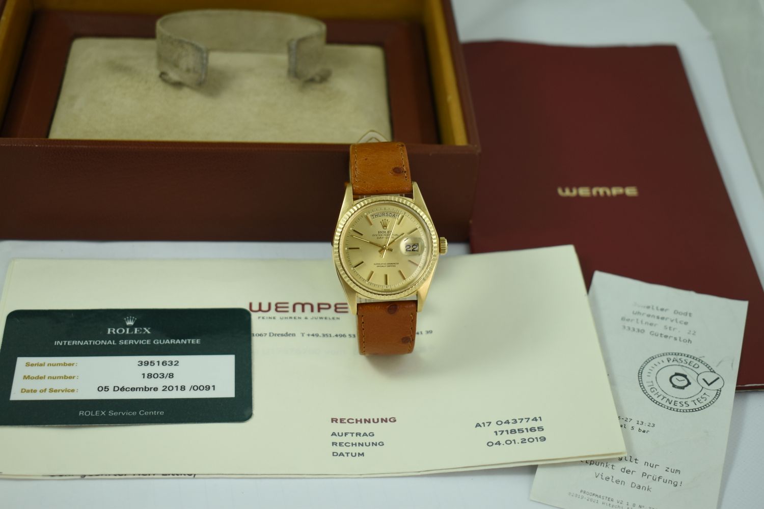 Rolex Day-Date – Ref. 1803, Sehr gut – 7/9