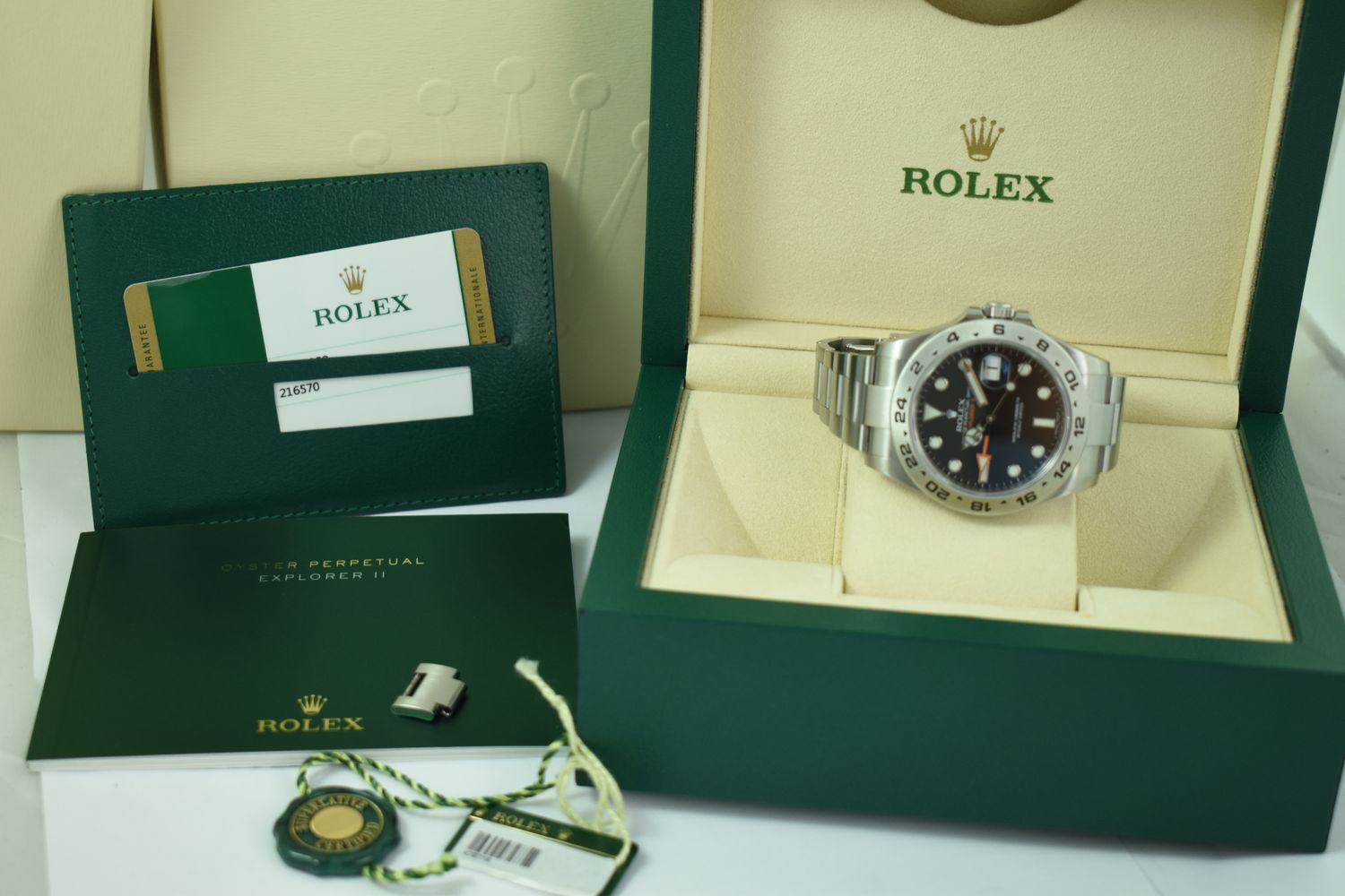 Rolex Explorer II – Ref. 216570, Sehr gut – 6/14