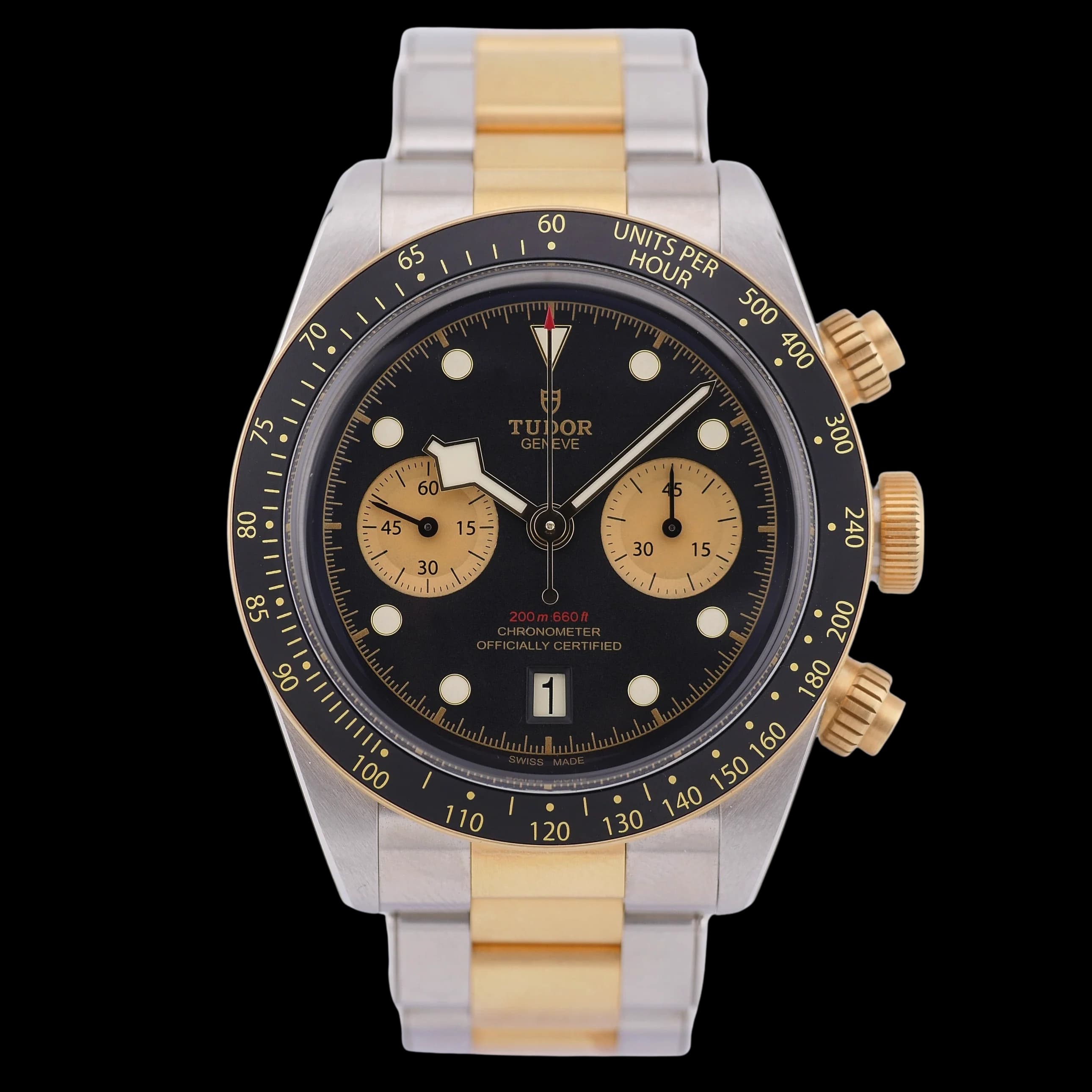 Tudor Tudor Black Bay Chrono 41 Steel Black Bezel – Ref. 79363N, Wie neu