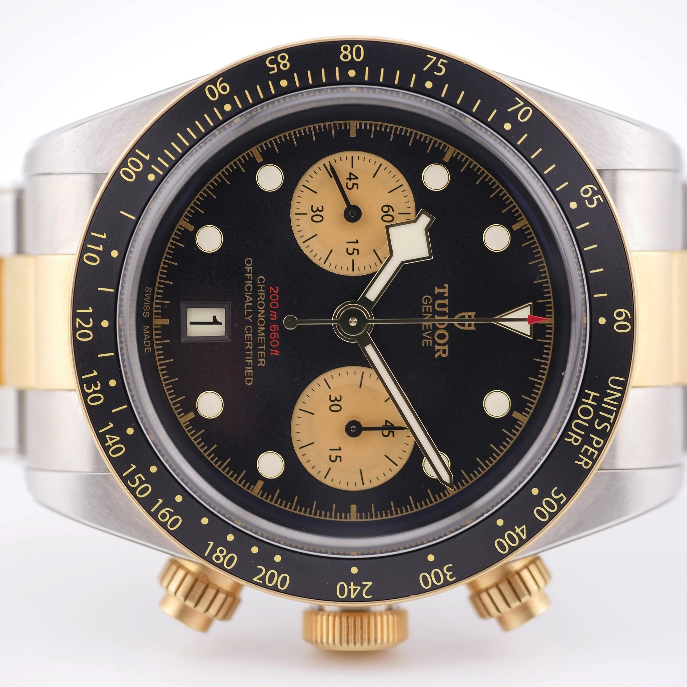 Tudor Tudor Black Bay Chrono 41 Steel Black Bezel – Ref. 79363N, Wie neu – 8/9
