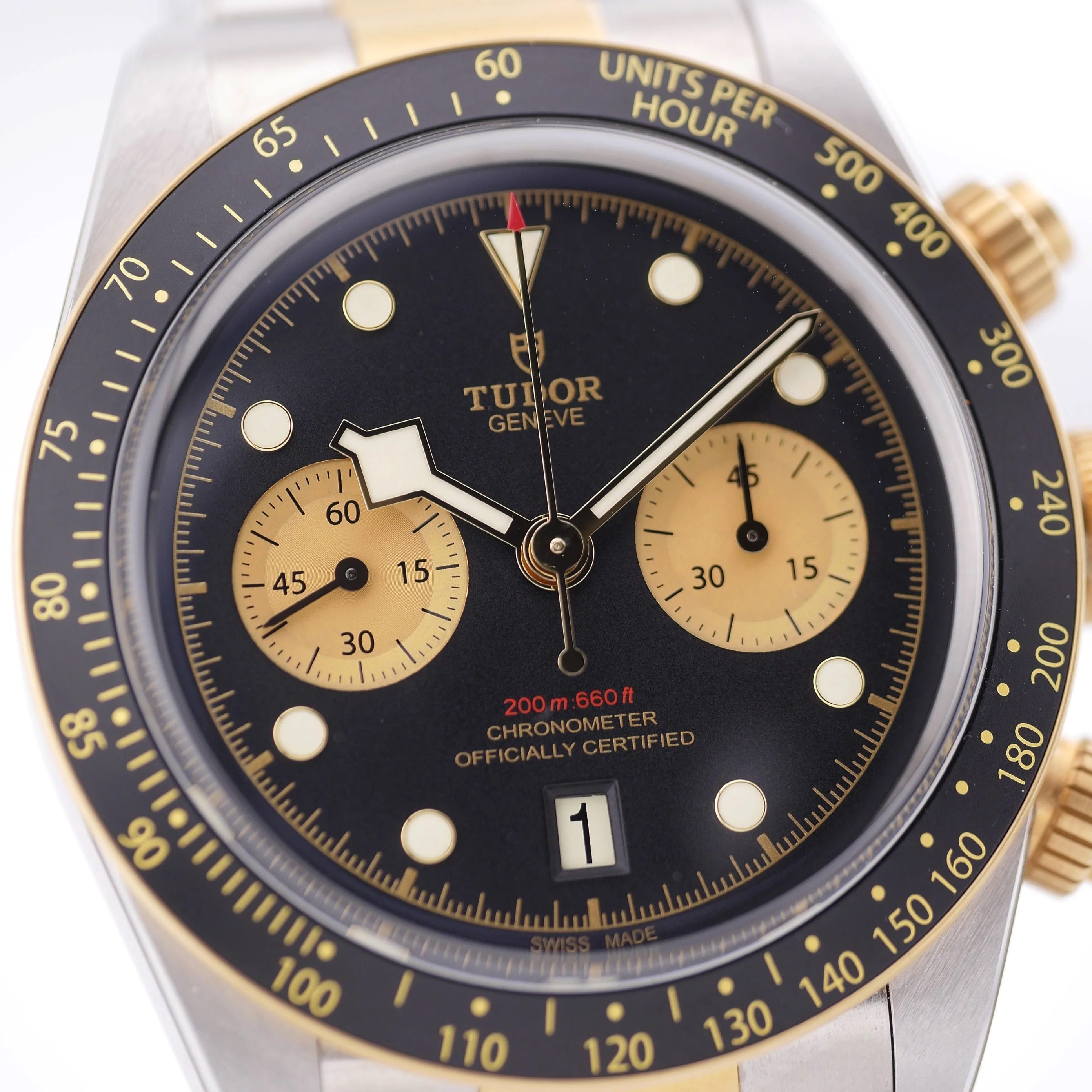 Tudor Tudor Black Bay Chrono 41 Steel Black Bezel – Ref. 79363N, Wie neu – 9/9