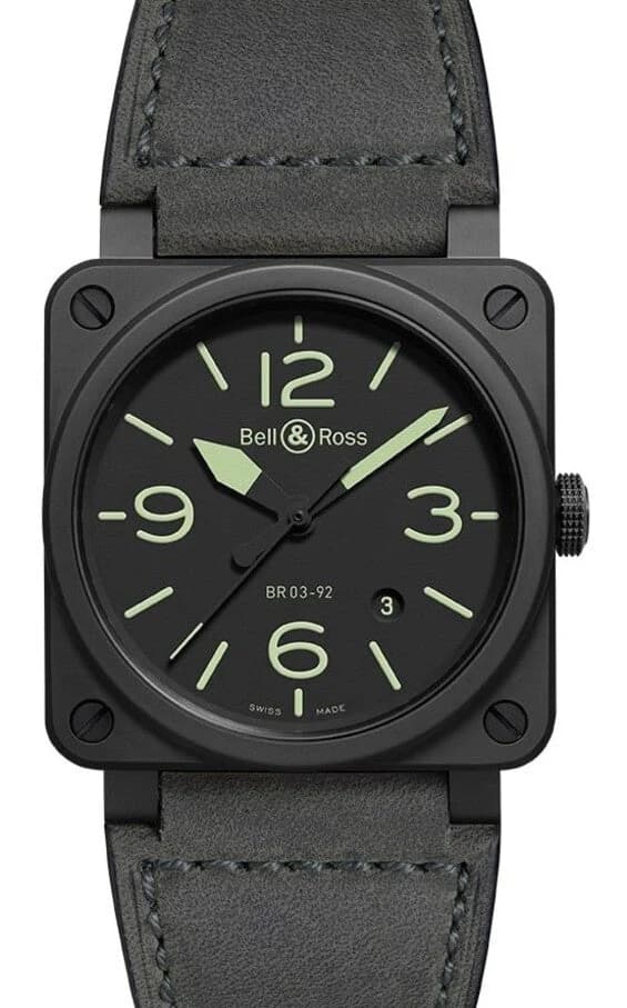 Bell & Ross BR 03-92 – Ref. BR0392-BL3-CE/SCA, like new