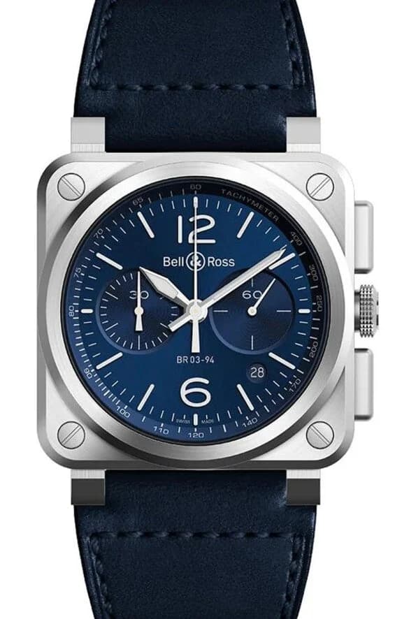 Bell & Ross BR 03 – Ref. BR0394-BLU-ST/SCA, Wie neu