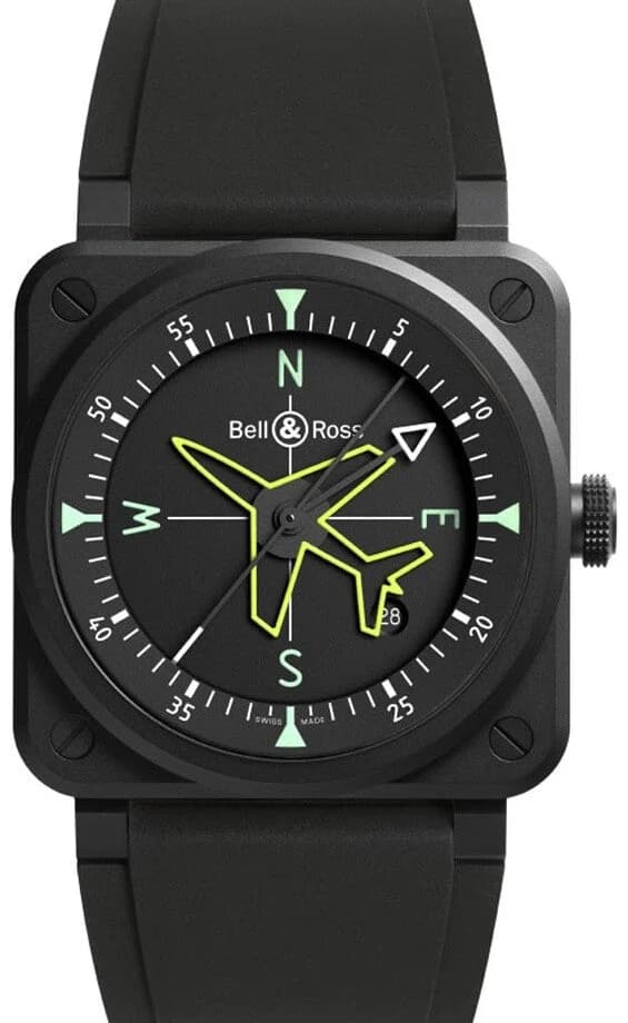 Bell & Ross BR 03 – Ref. BR03A-CPS-CE/SRB, Wie neu