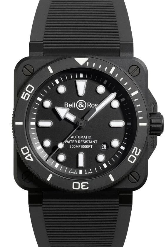 Bell & Ross BR 03 – Ref. BR03A-D-BL-CE/SRB, Wie neu