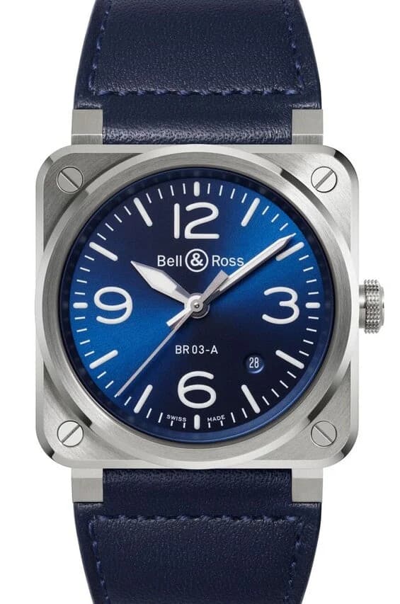 Bell & Ross BR 03 – Ref. BR03A-BLU-ST/SCA, like new – Image 1/2