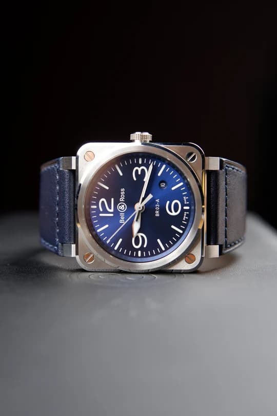 Bell & Ross BR 03 – Ref. BR03A-BLU-ST/SCA, like new – Image 2/2