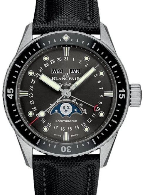 Blancpain Bathyscaphe Quantième Complet Phases de Lune – Ref. 5054-1110-B52A, Wie neu – 1/2