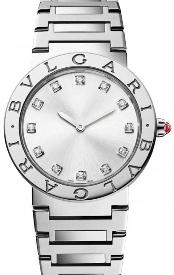 Bulgari Silver 33 mm Steel – Ref. 103696, Wie neu