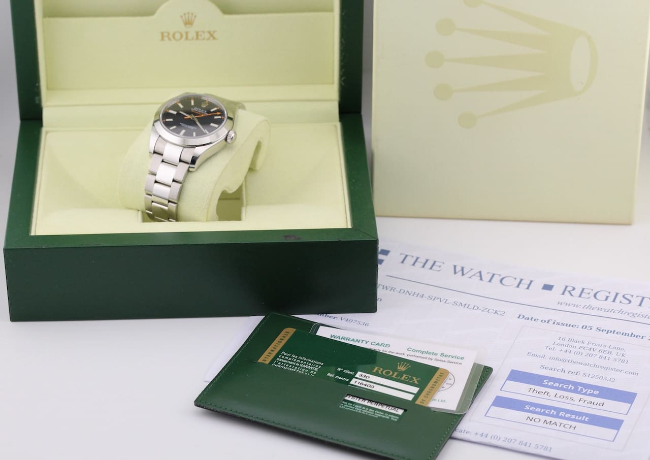 Rolex Milgauss – Ref. 116400, Sehr gut – 2/12