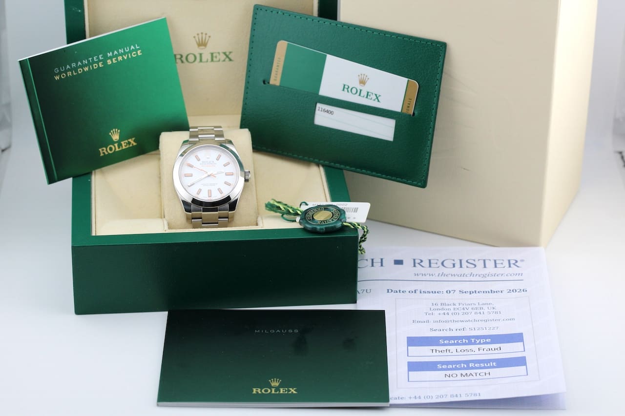 Rolex Milgauss – Ref. 116400, Sehr gut – 2/14
