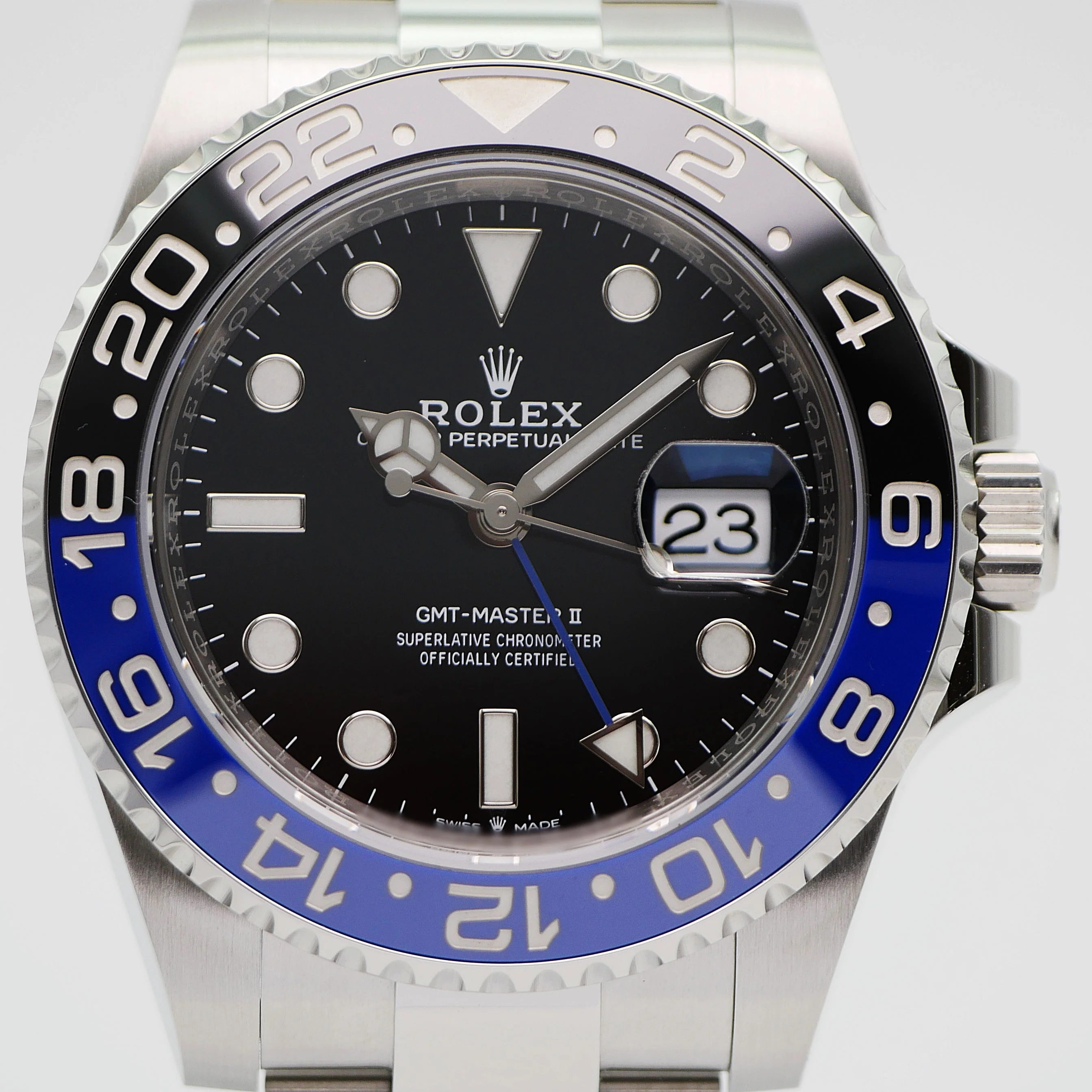 Rolex GMT-Master II – Ref. 126710BLNR, like new – 9/10