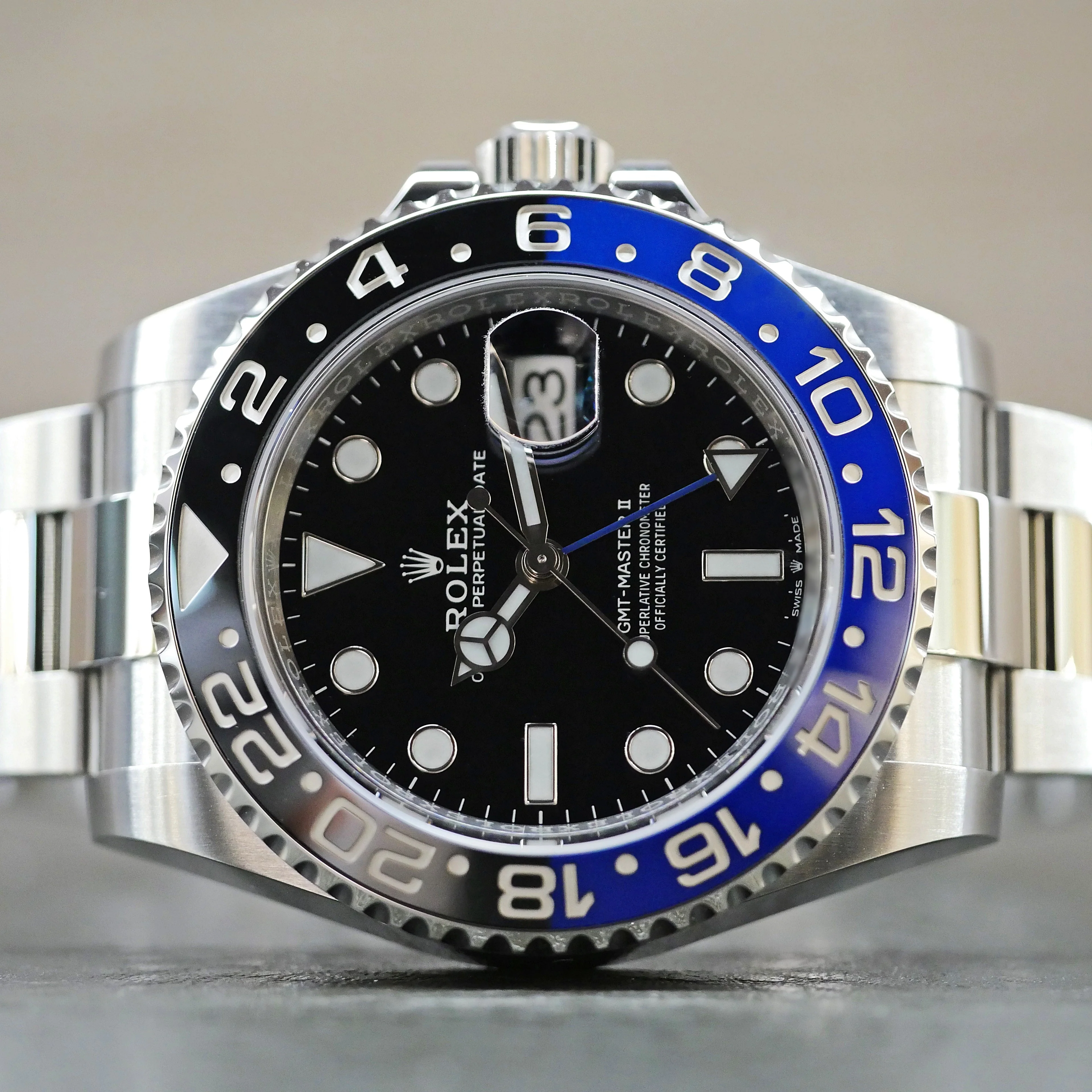 Rolex GMT-Master II – Ref. 126710BLNR, like new – 10/10