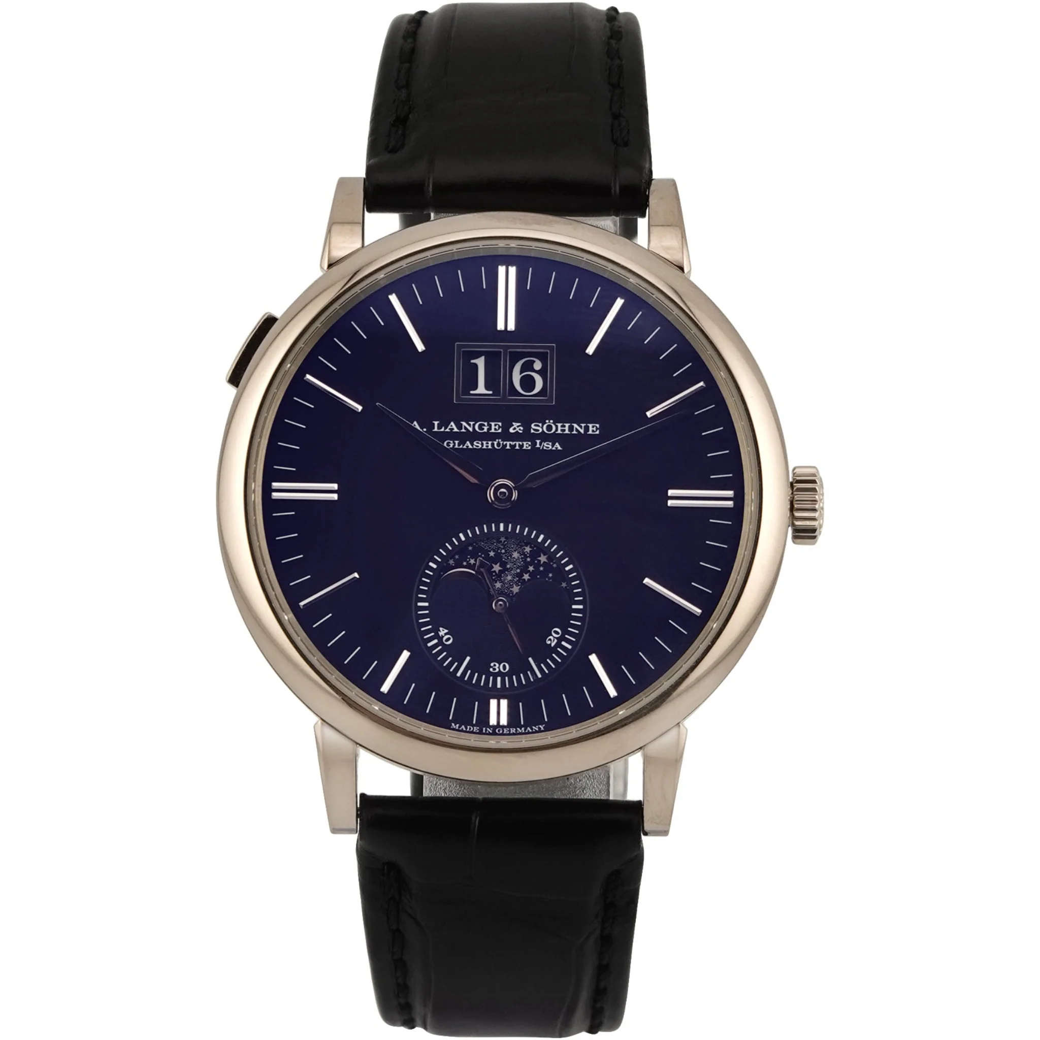 A. Lange & Söhne Saxonia Moon Phase – Ref. 384.029, like new – Image 1/8