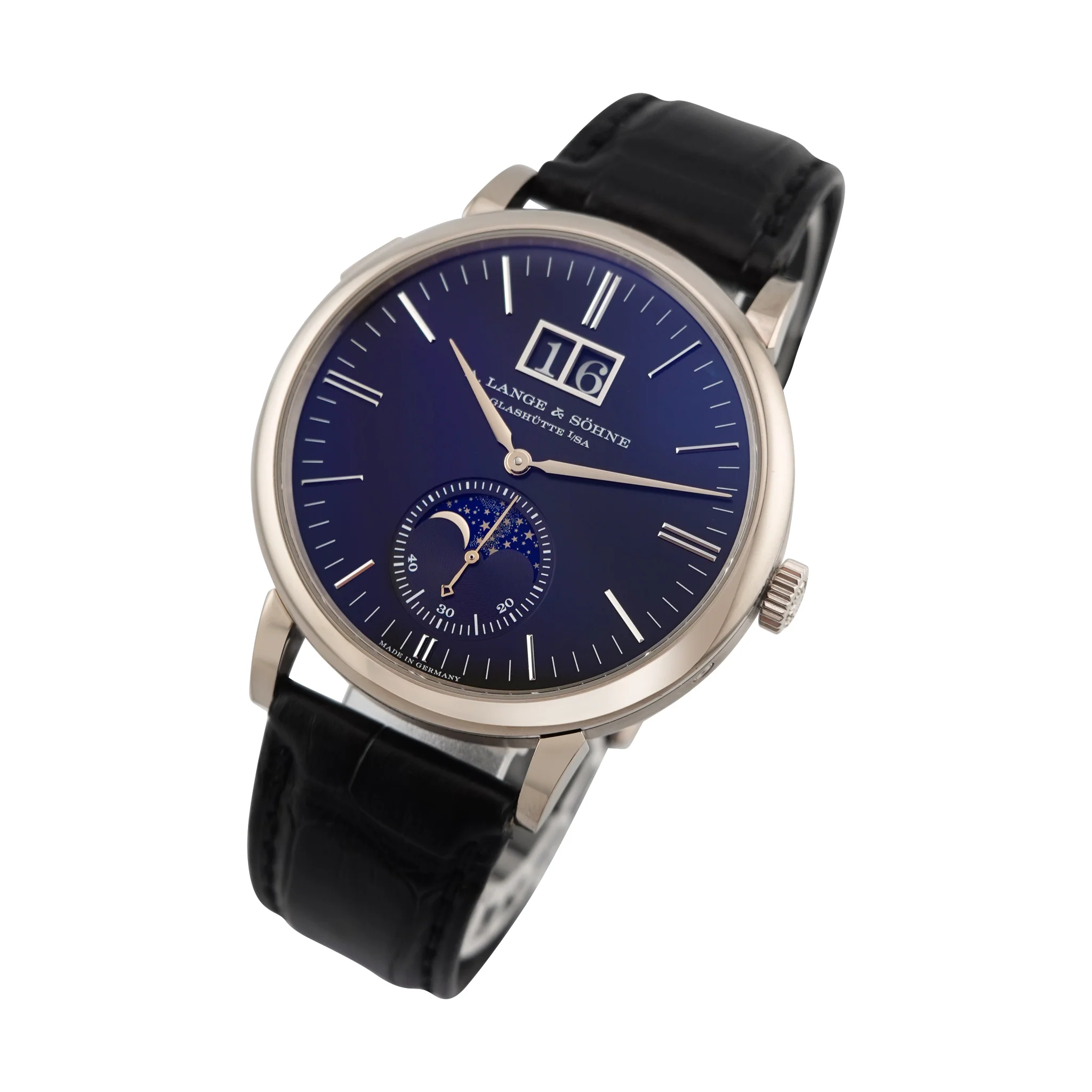 A. Lange & Söhne Saxonia Moon Phase – Ref. 384.029, like new – 3/8