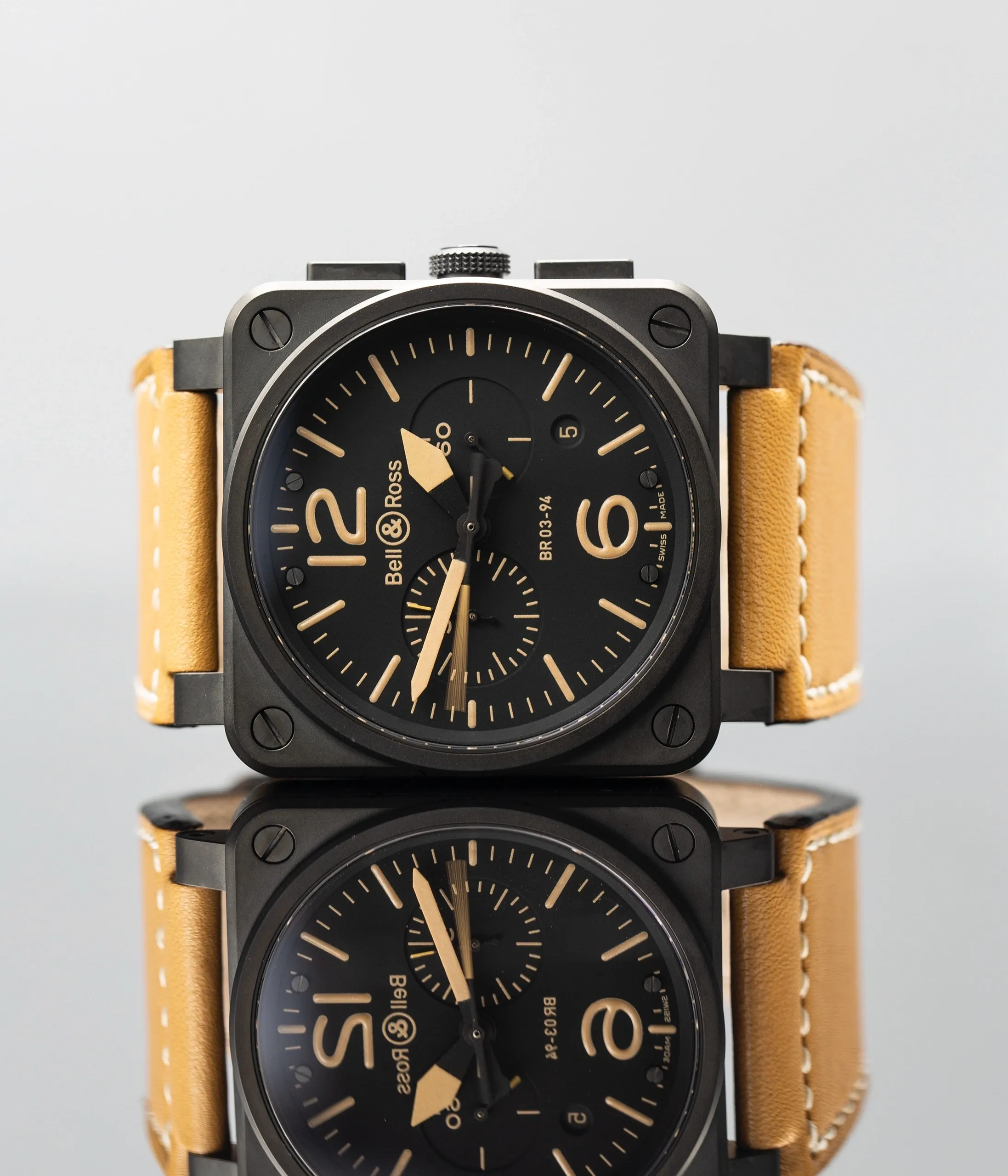 Bell & Ross Chronographe Heritage – Ref. BR 03-94, Sehr gut