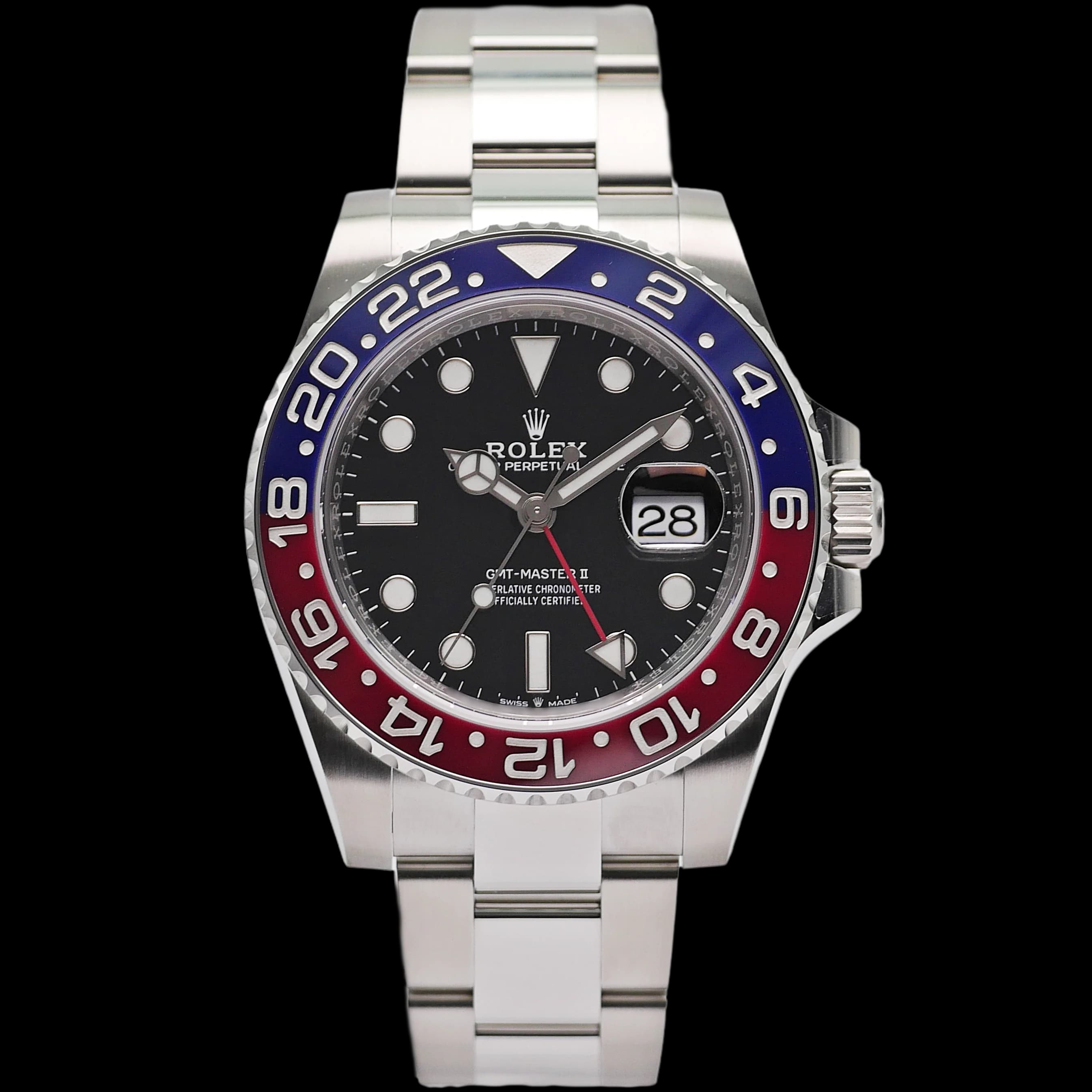 Rolex GMT-Master II – Ref. 126710BLRO, Wie neu – Bild 1/11