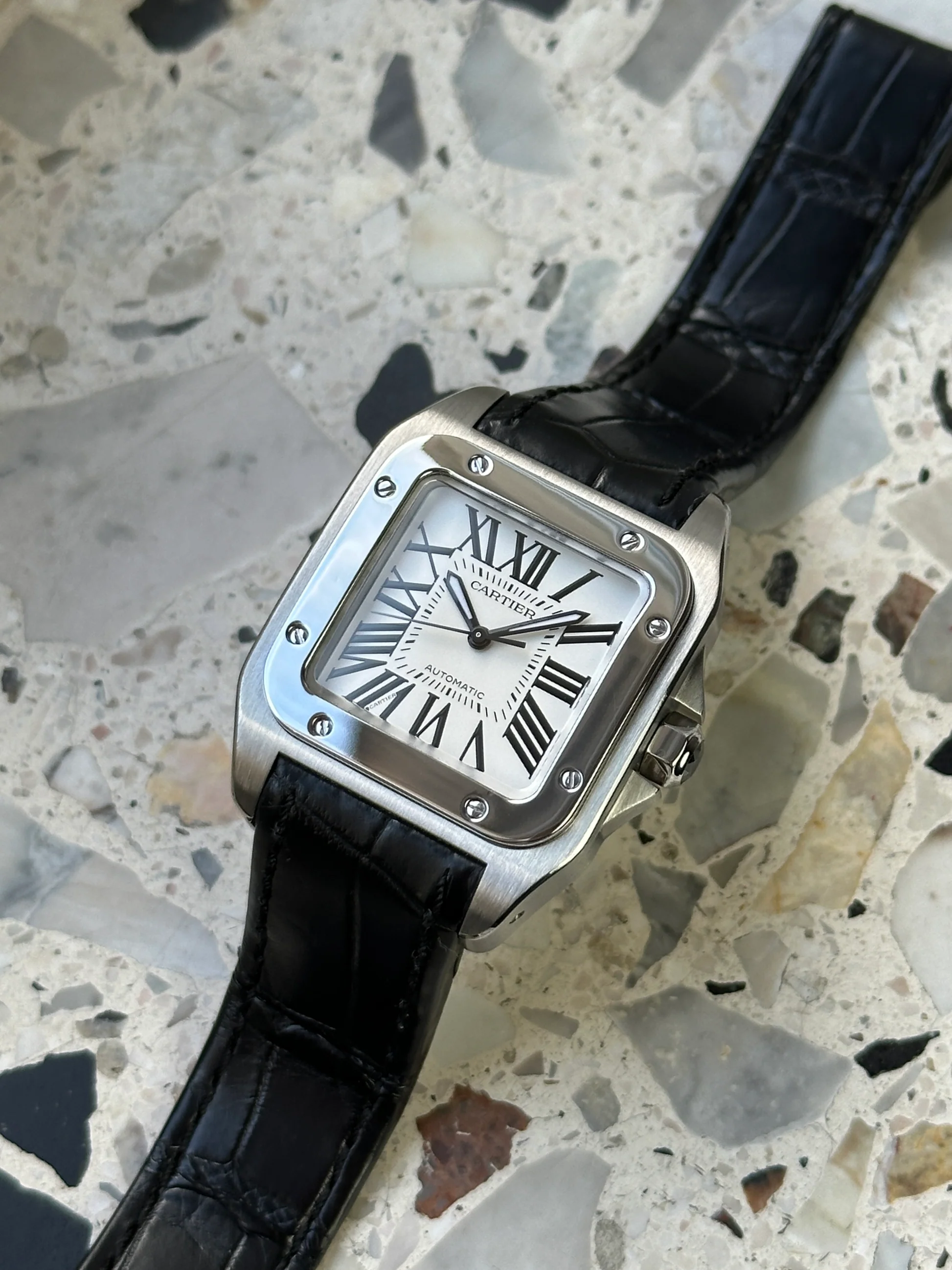 Cartier Santos 100 – Ref. W20106X8, Sehr gut – 1/14