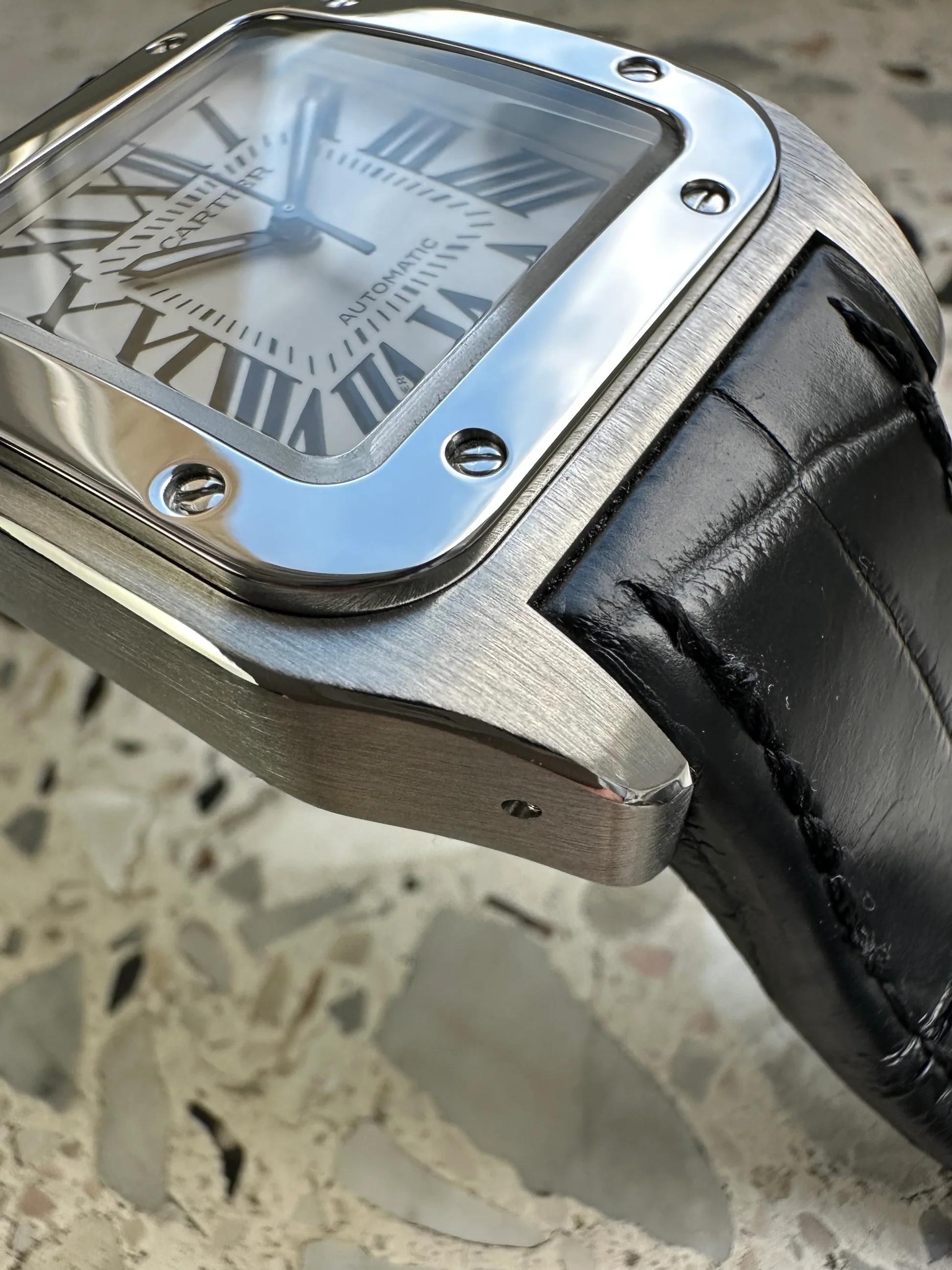 Cartier Santos 100 – Ref. W20106X8, Sehr gut – 4/14