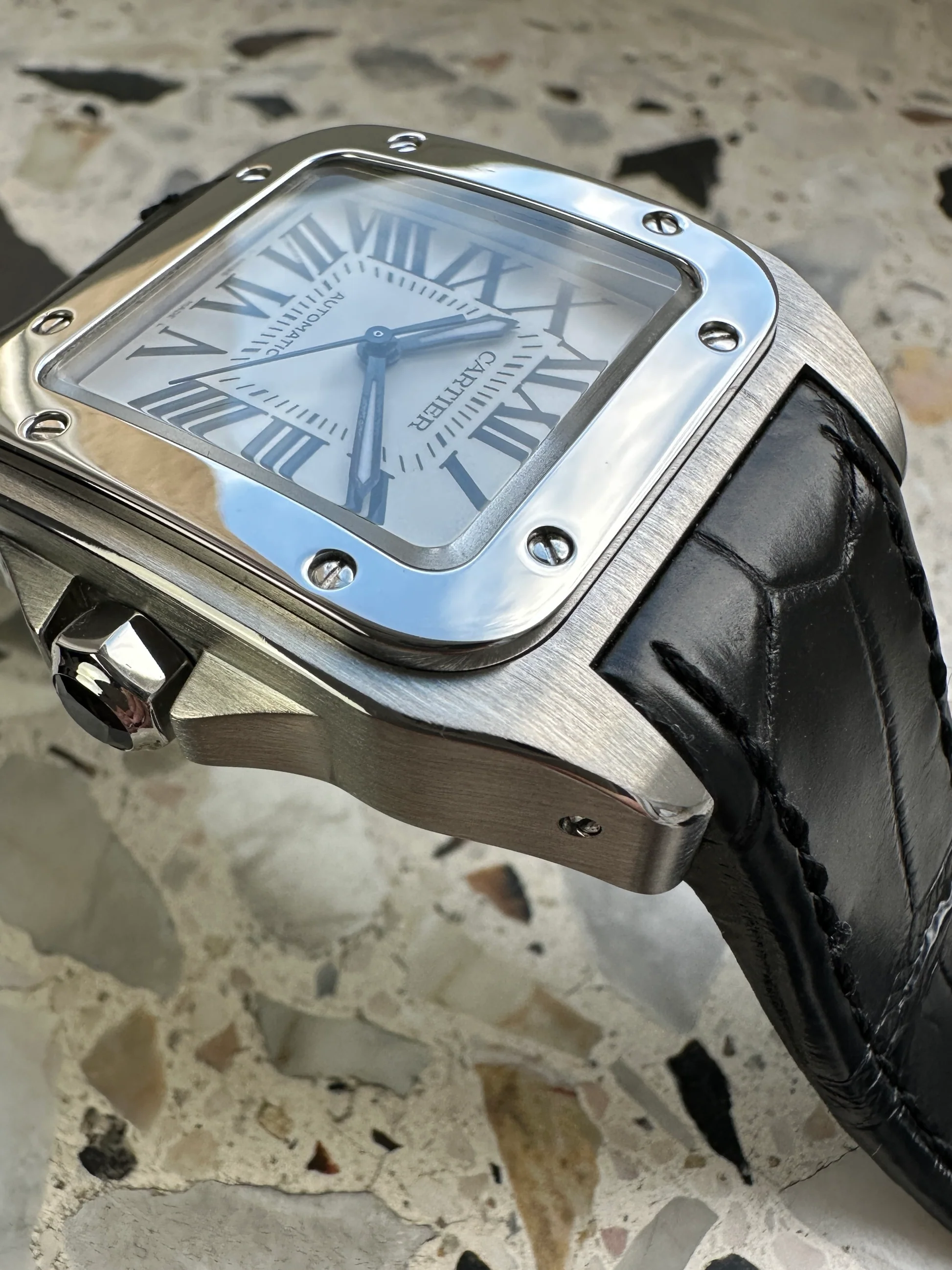 Cartier Santos 100 – Ref. W20106X8, Sehr gut – 2/14