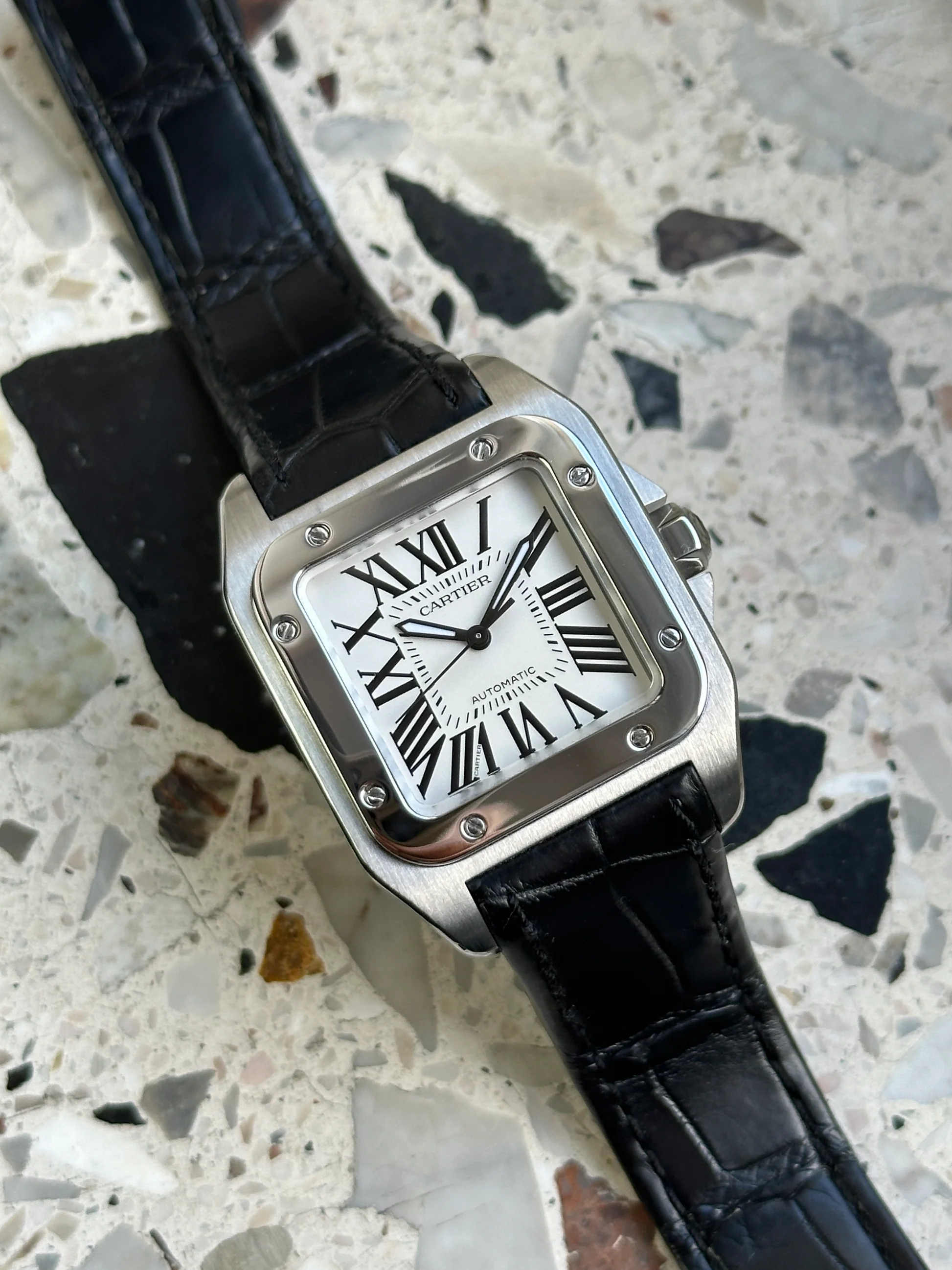 Cartier Santos 100 – Ref. W20106X8, Sehr gut – 5/14