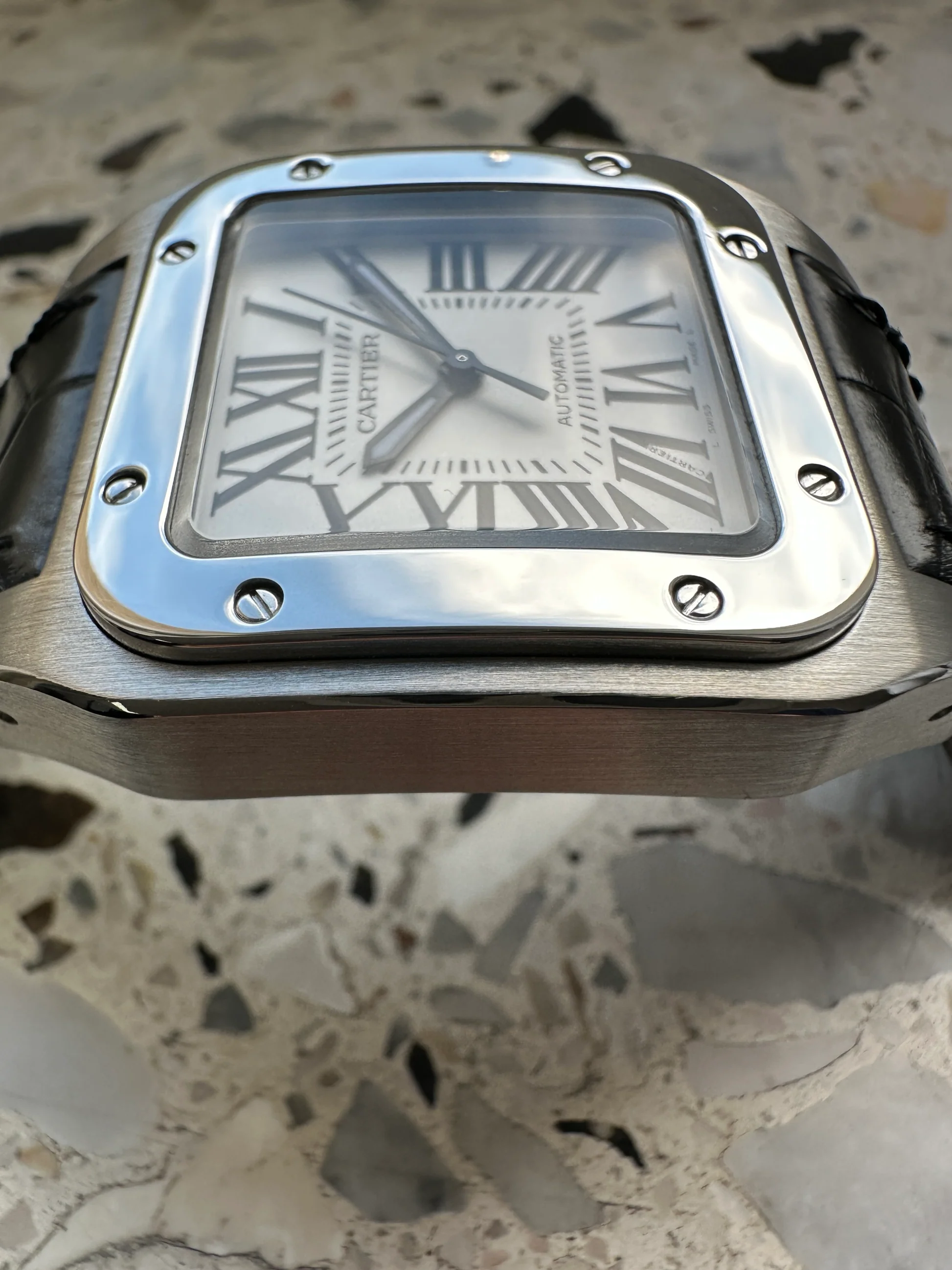 Cartier Santos 100 – Ref. W20106X8, Sehr gut – 9/14