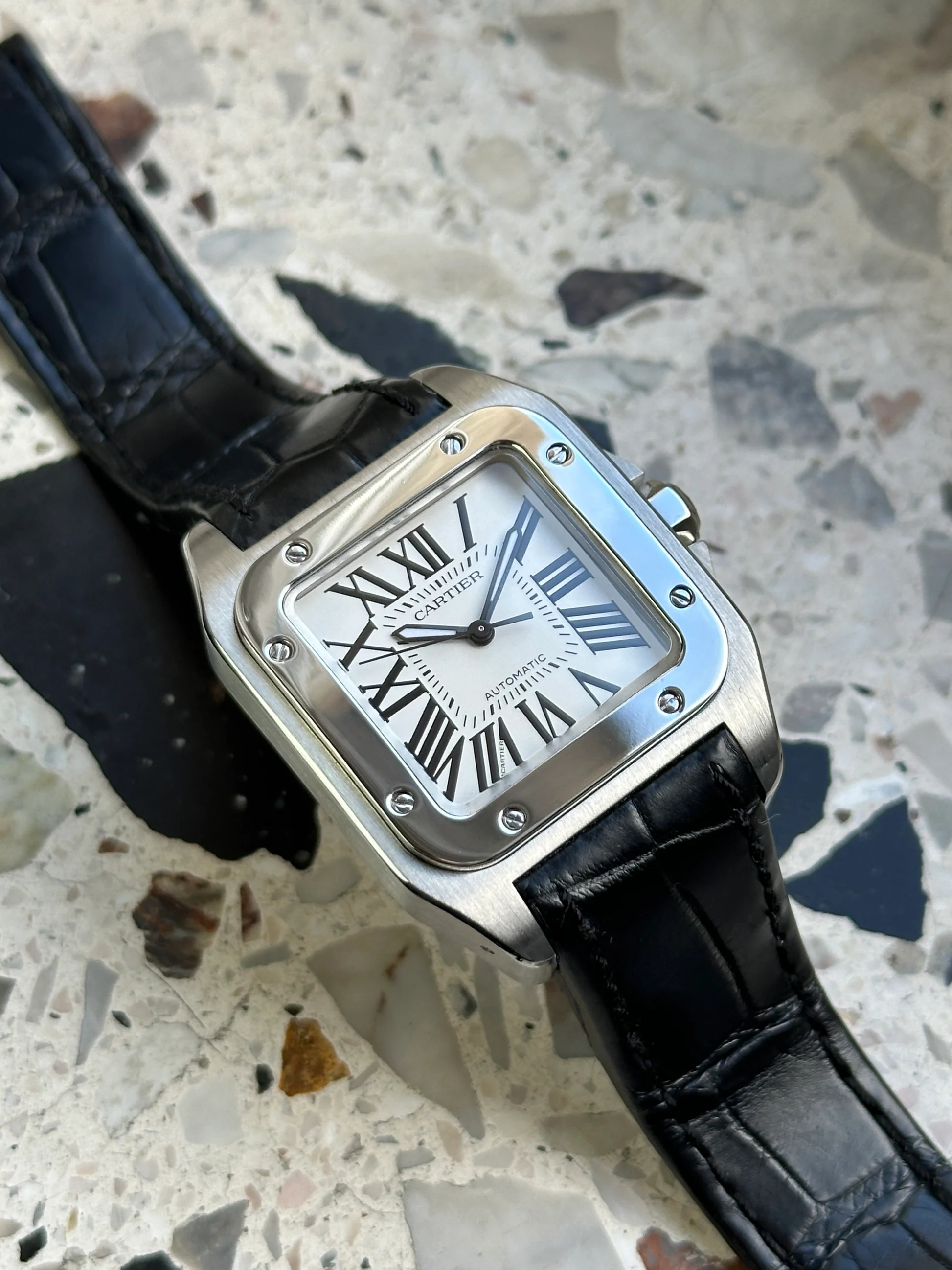 Cartier Santos 100 – Ref. W20106X8, Sehr gut – 12/14
