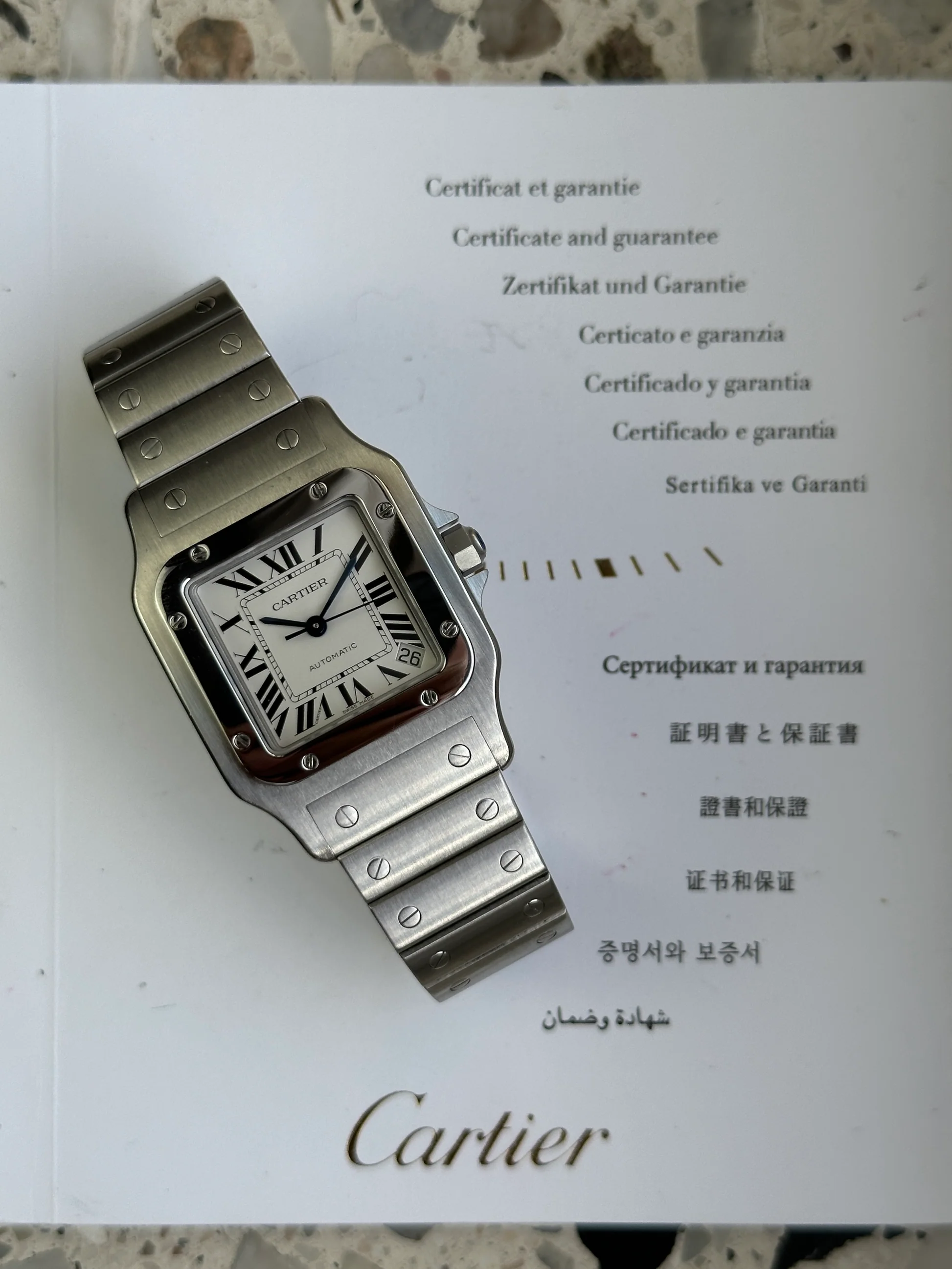 Cartier Santos de Cartier – Ref. W20098D6, Sehr gut – 6/14
