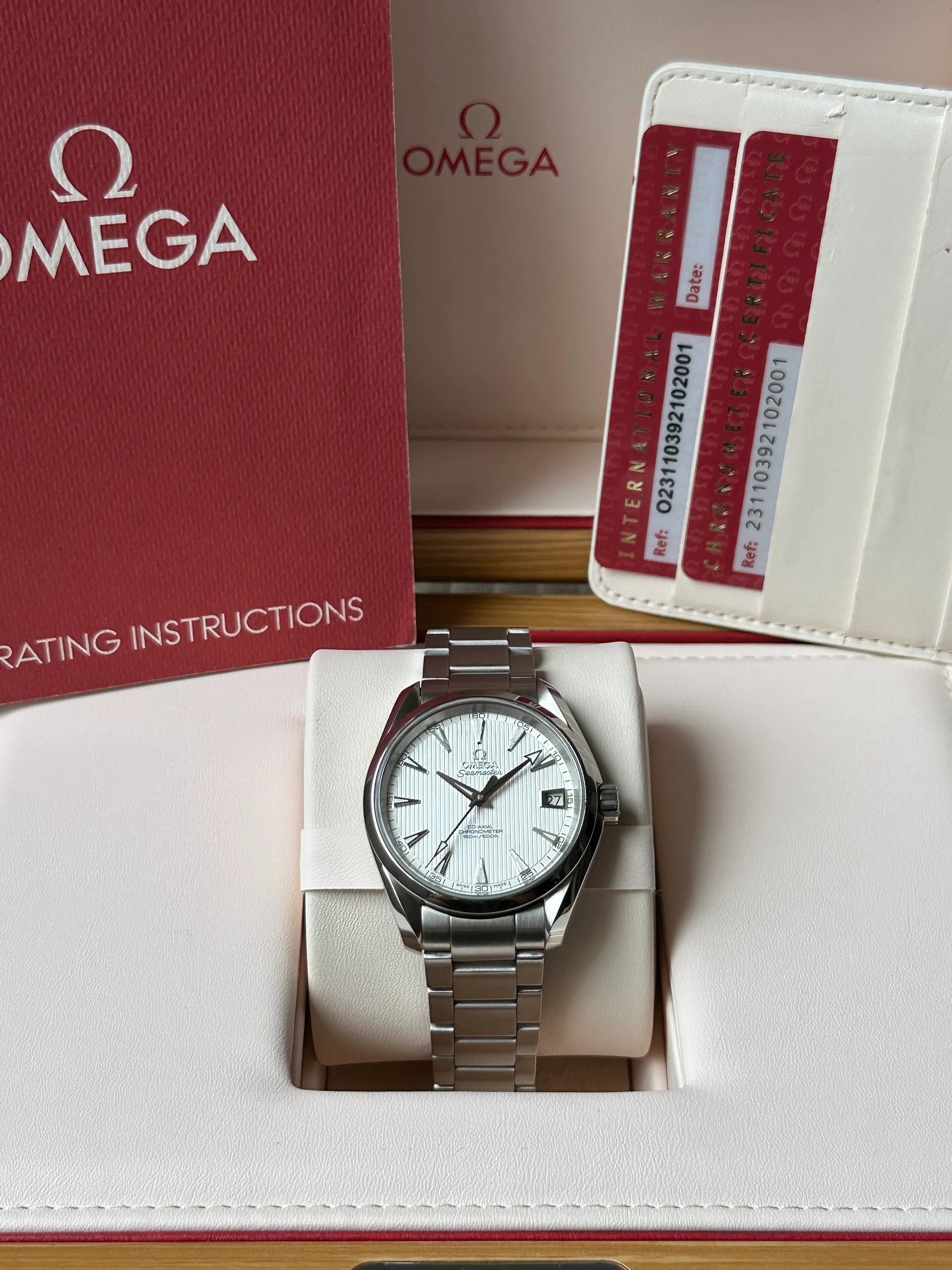 Omega Aqua Terra – Ref. 231.10.39.21.02.001, Gut – 13/14
