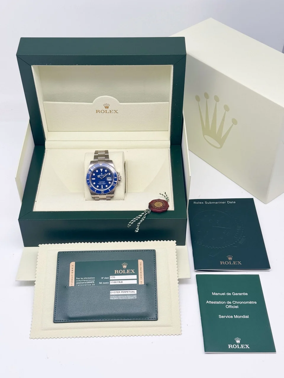 Rolex Rolex Submariner Date 16610 – Ref. 116619LB, Sehr gut – 9/10