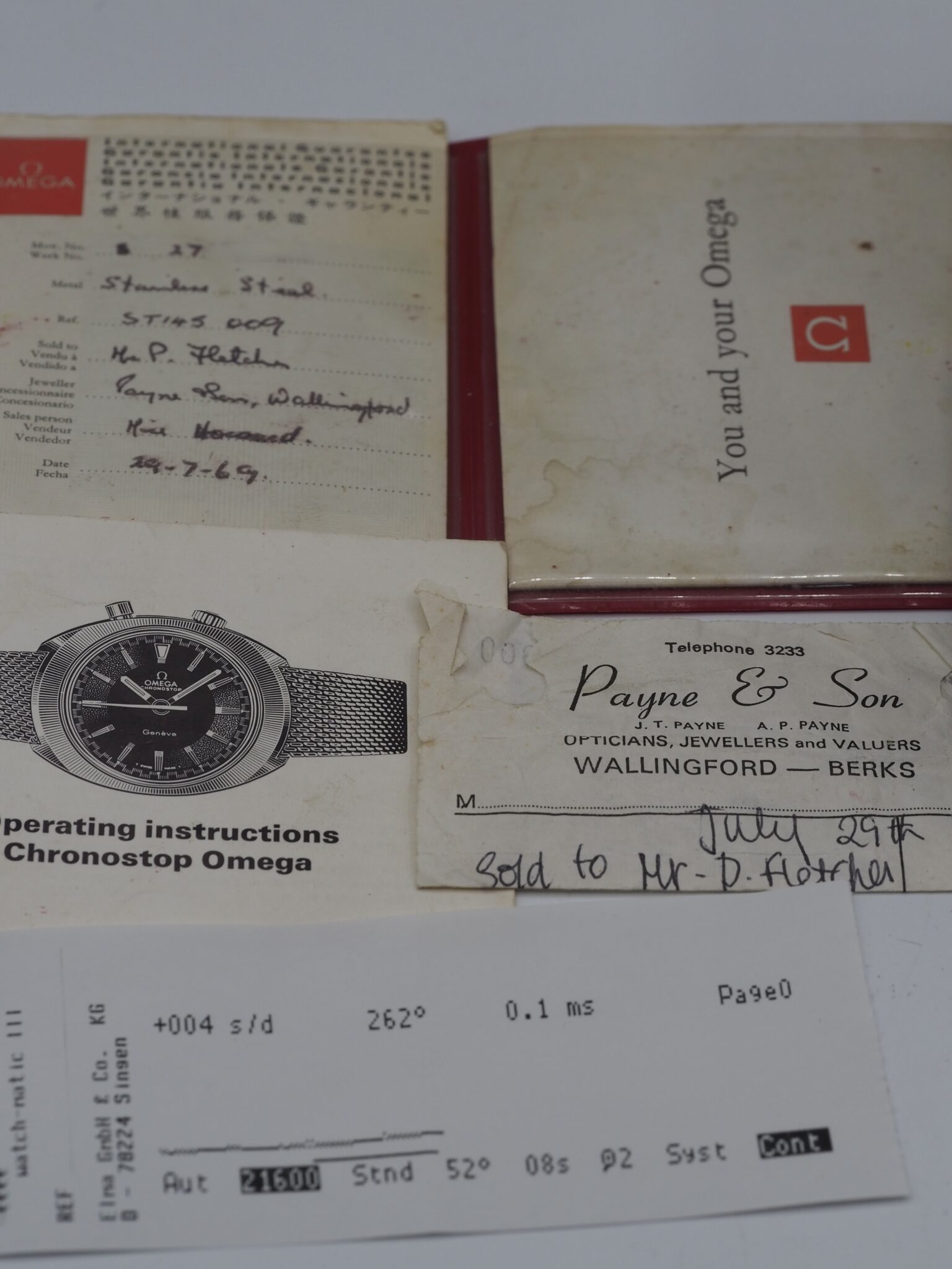 Omega Chronostop – Ref. 145.009, Gut – 9/18