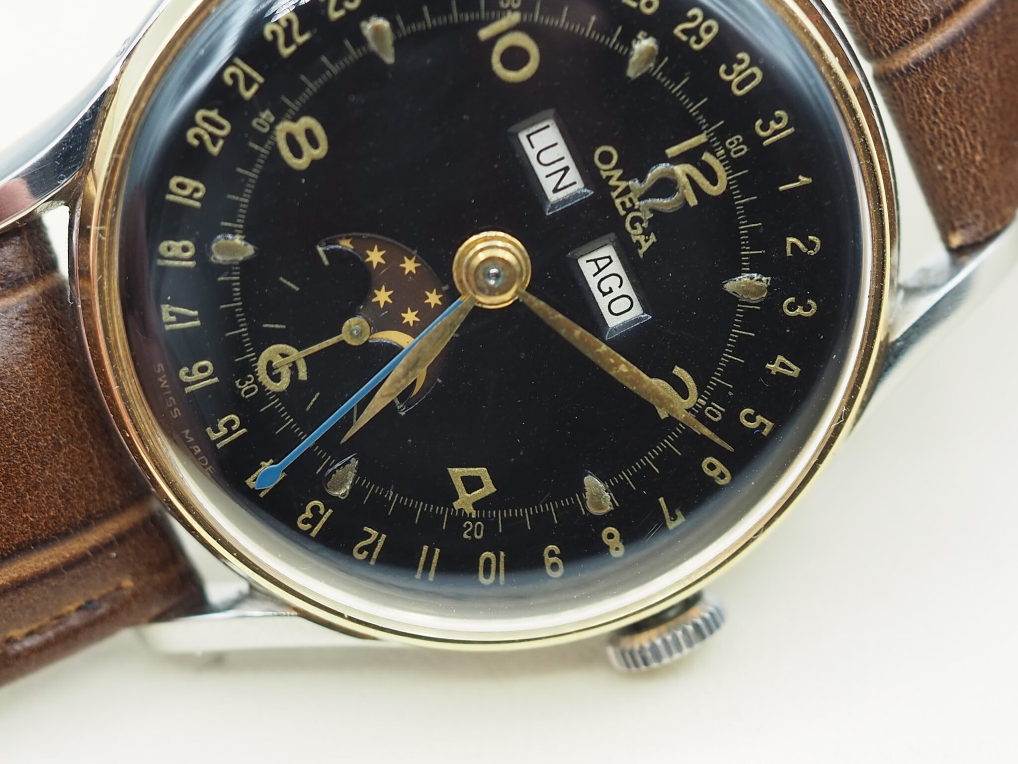 Omega Cosmic Triple Date Moonphase – Ref. 2471-2, Sehr gut – 4/17