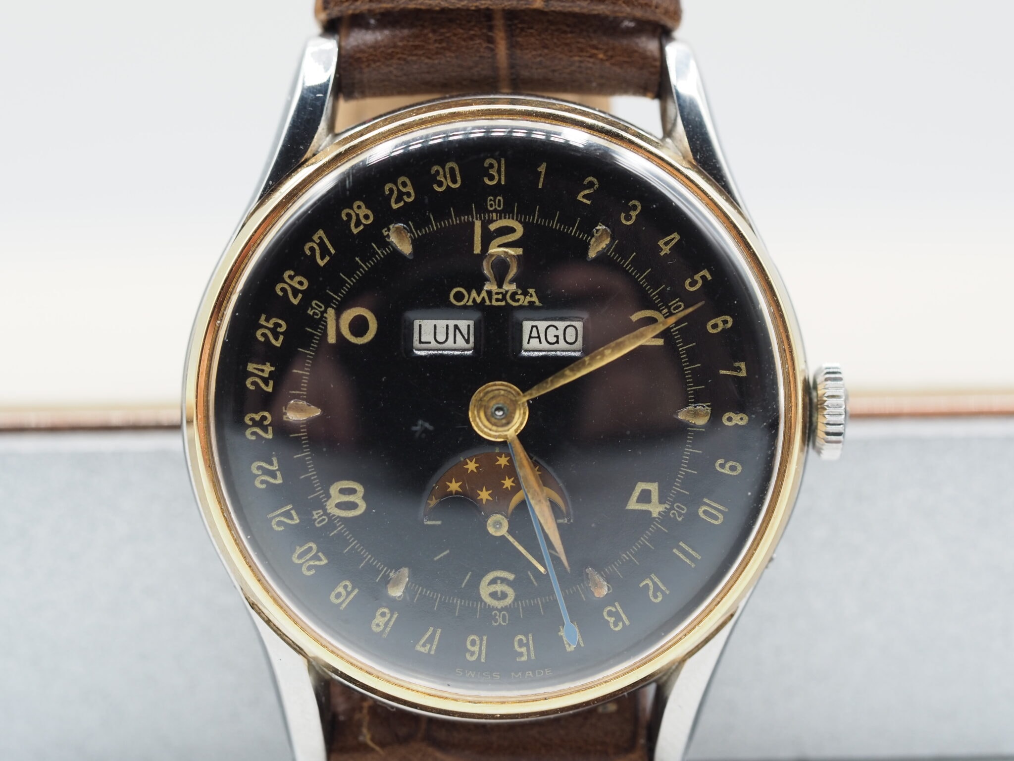 Omega Cosmic Triple Date Moonphase – Ref. 2471-2, Sehr gut – 9/17