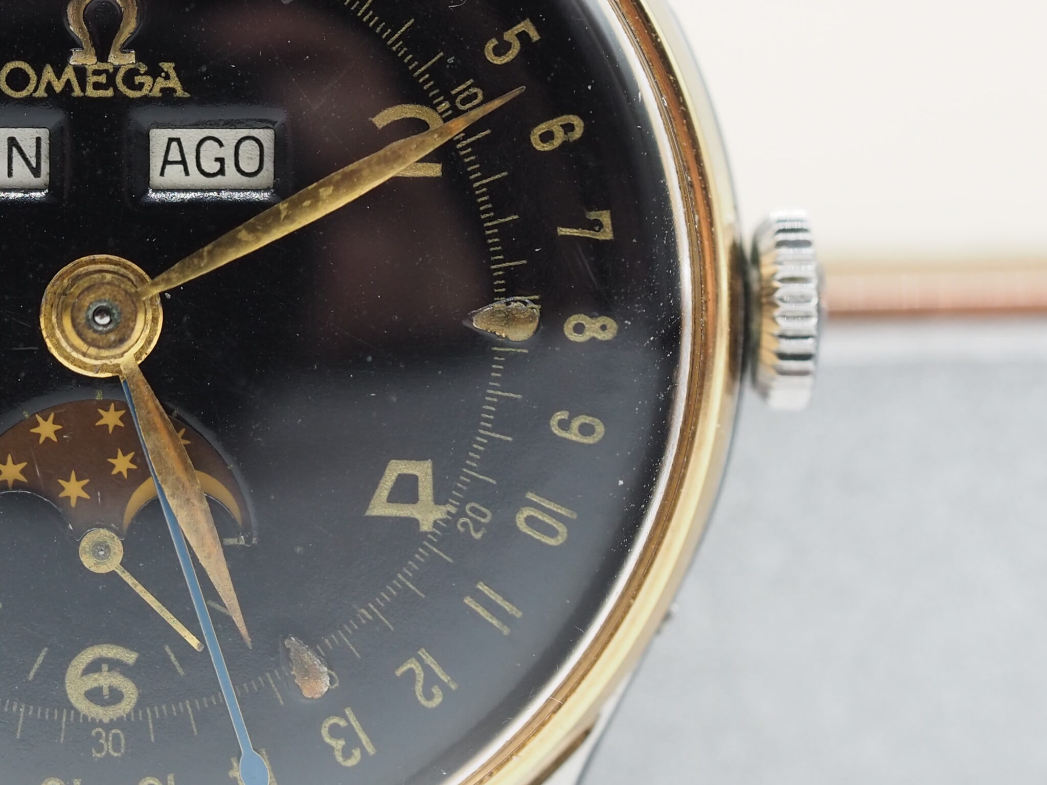 Omega Cosmic Triple Date Moonphase – Ref. 2471-2, Sehr gut – 16/17