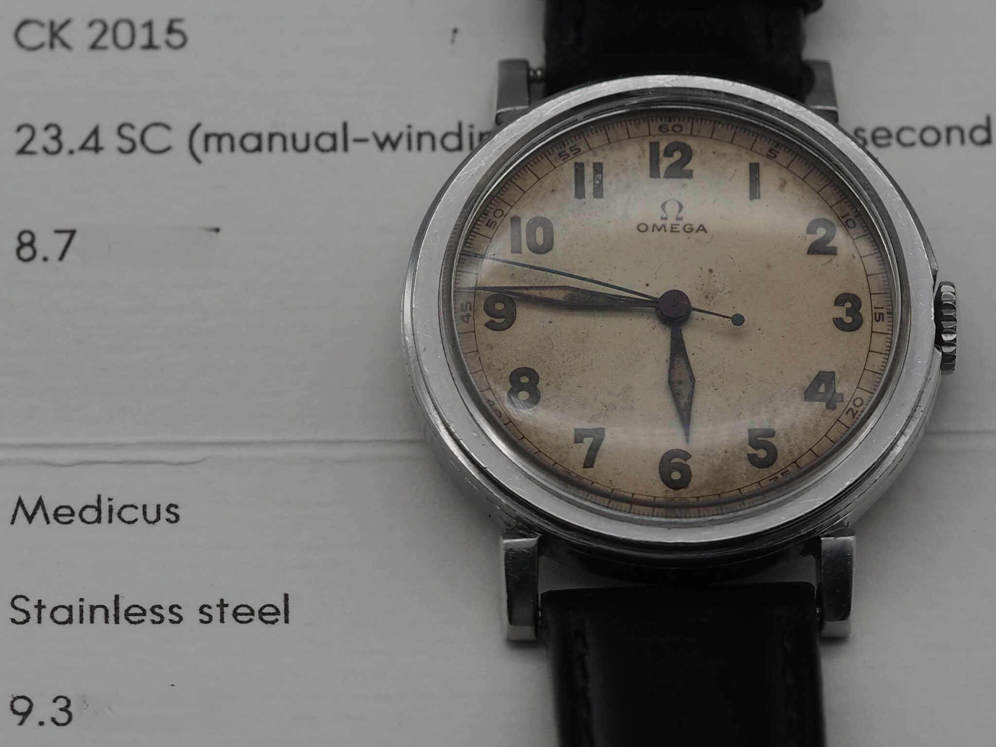 Omega Medicus Ref – Ref. CK2015, Gebraucht – 3/17