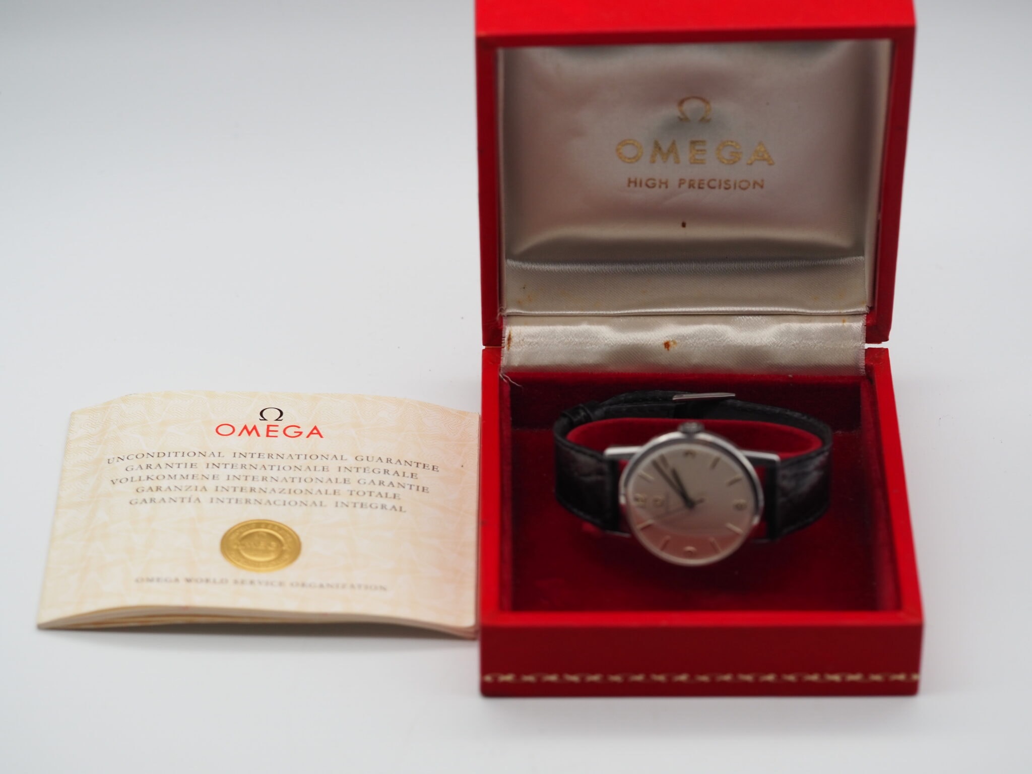 Omega Ref. Kaliber 286, „High Precision“, aus 1963 – Ref. 131.001-62, Gut – 7/14