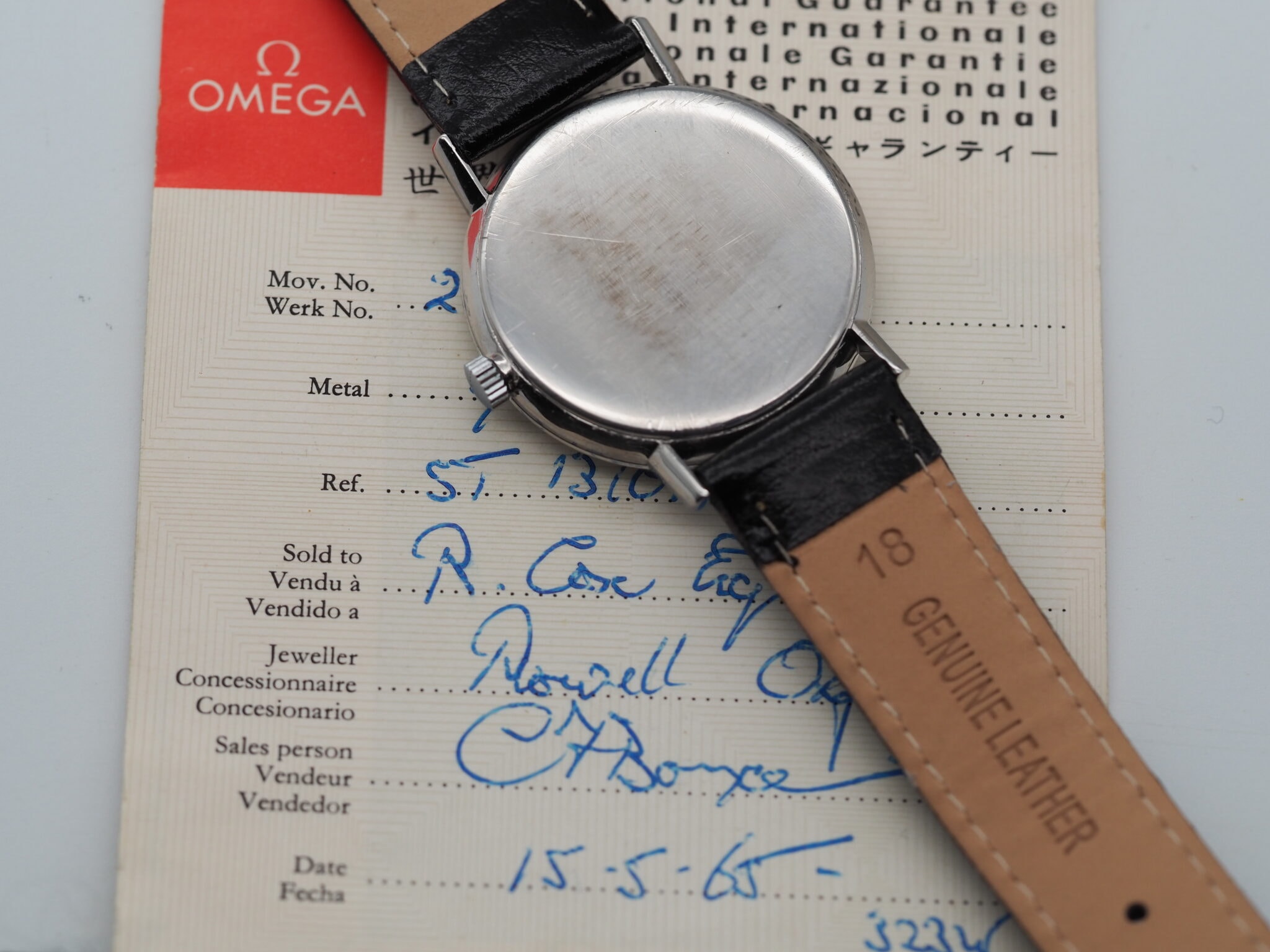 Omega Ref. Kaliber 600, aus 1965 – Ref. 131.015, Gut – 2/13