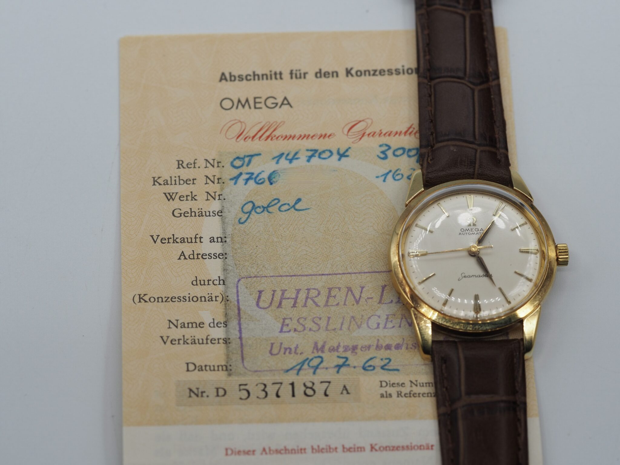 Omega Seamaster – Ref. OT 14704, Gut – 1/16