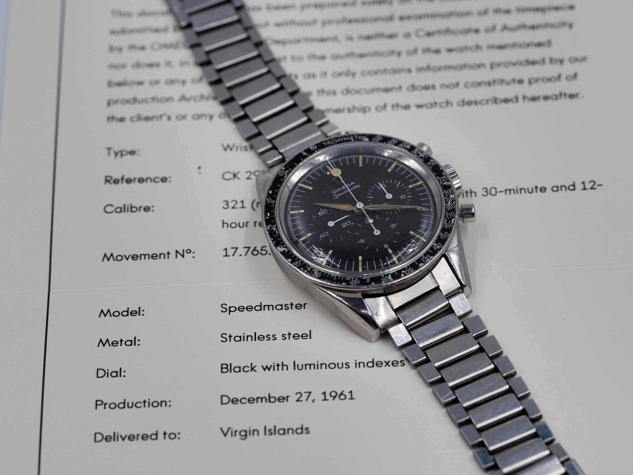 Omega Speedmaster – Ref. CK2998-4, Gut – 2/18